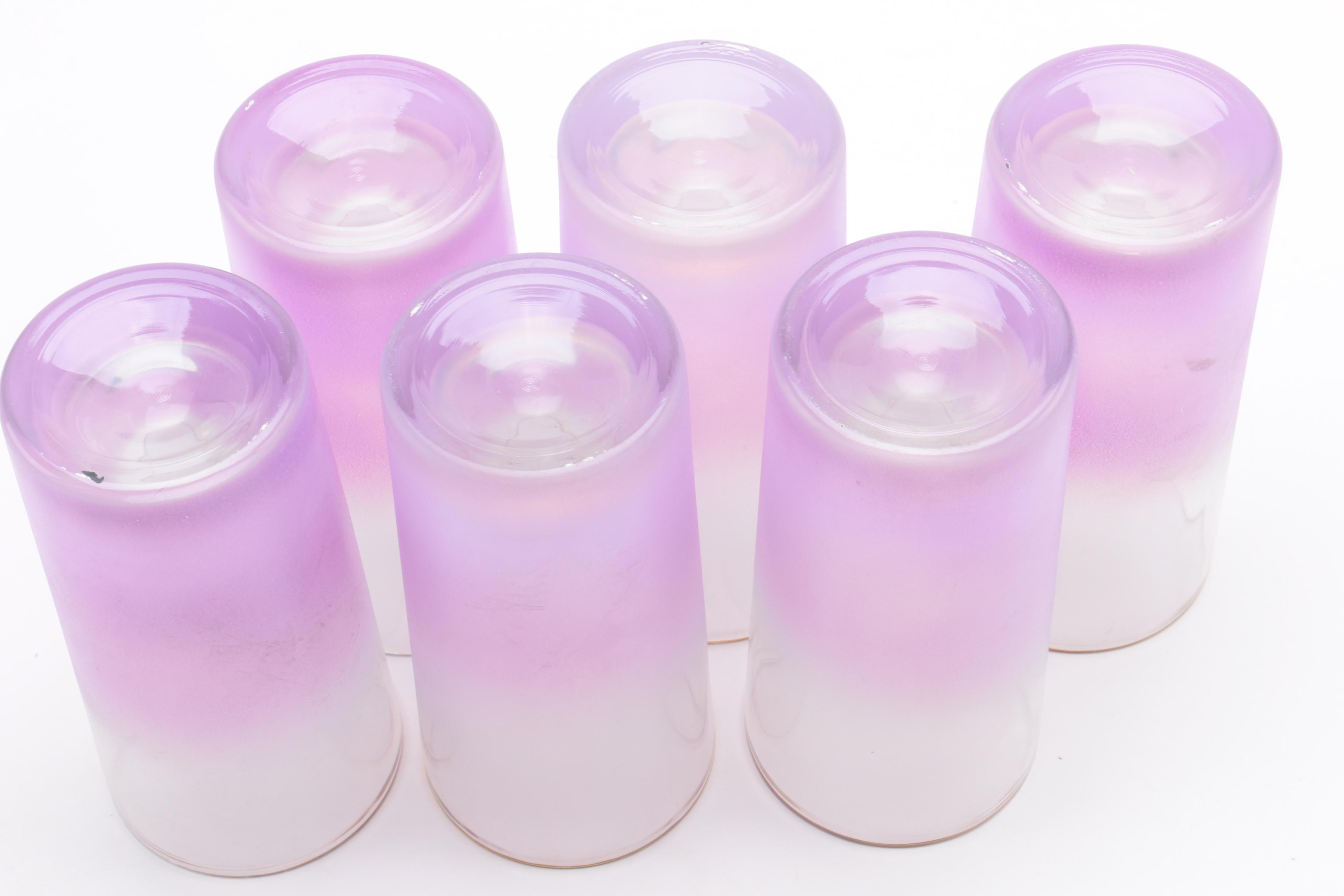 Vintage Blendo Purple Pitcher and Glasses Set