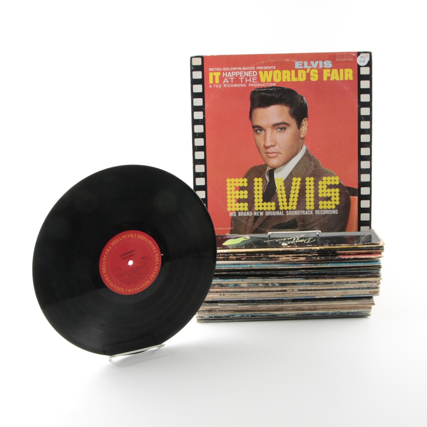 Elvis Presley, Barbra Streisand and Other Vintage Records