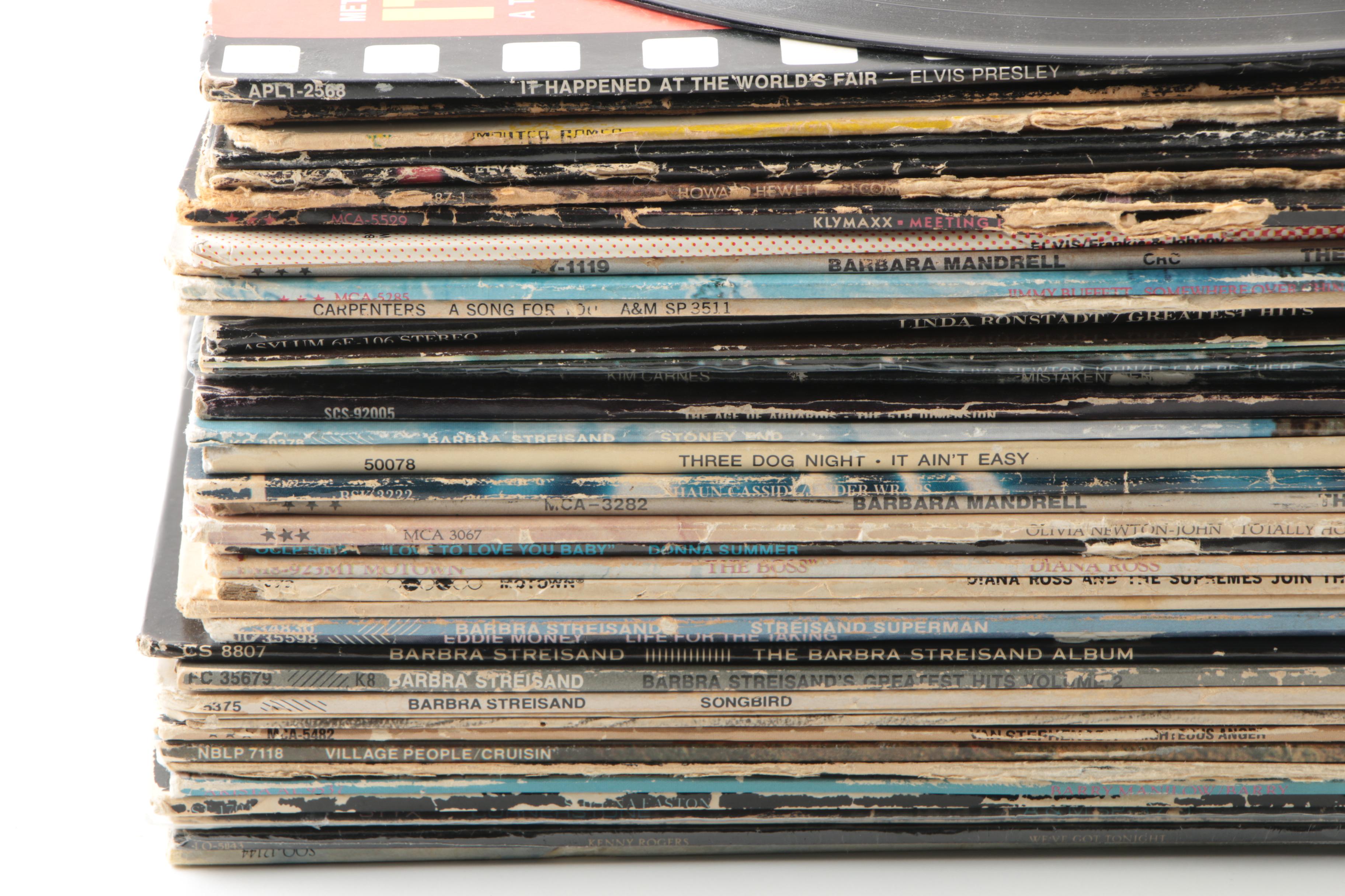 Elvis Presley, Barbra Streisand and Other Vintage Records