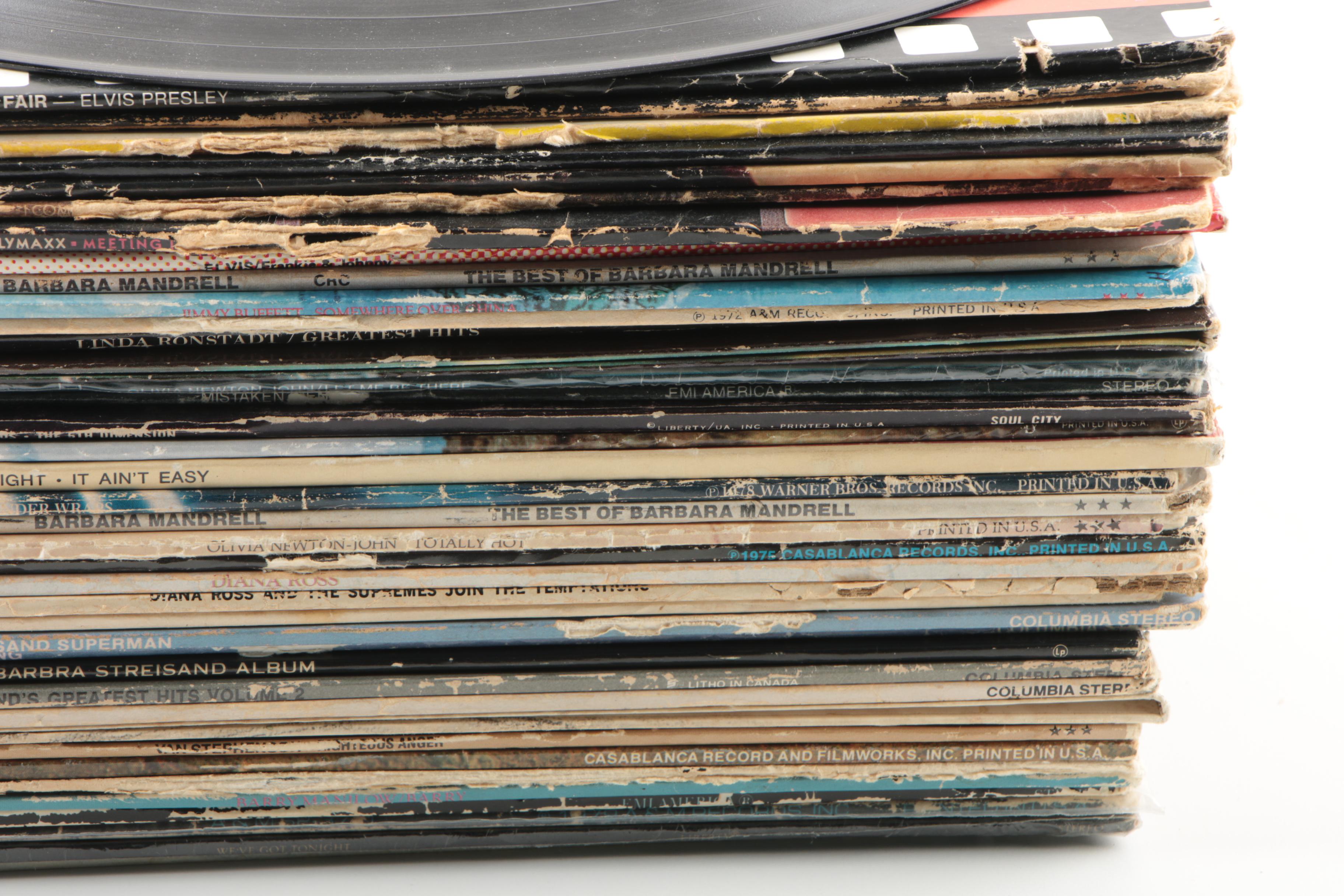 Elvis Presley, Barbra Streisand and Other Vintage Records