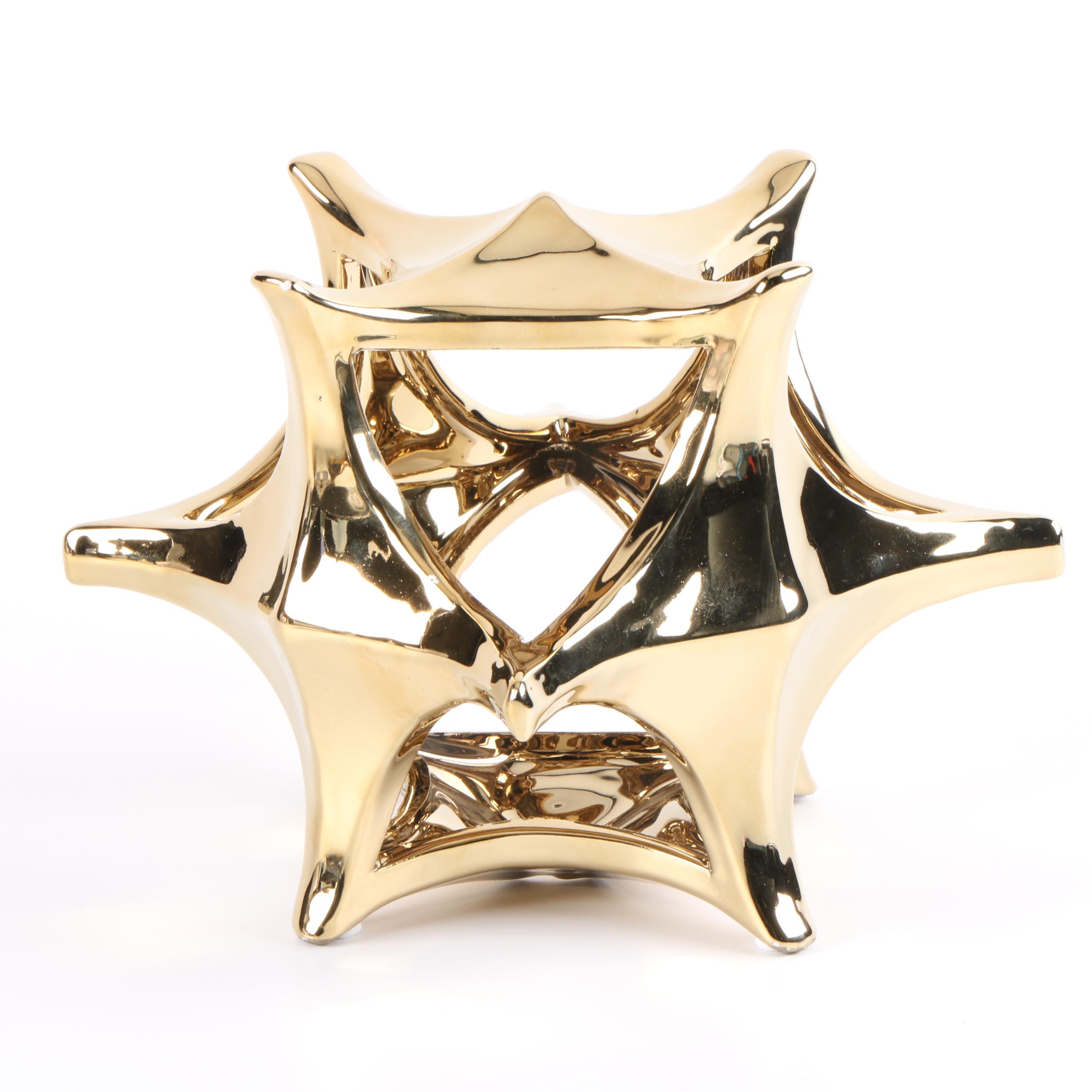 Bohemian Style Cased Glass Tumbler and Ash Receiver with Decorative Tableware