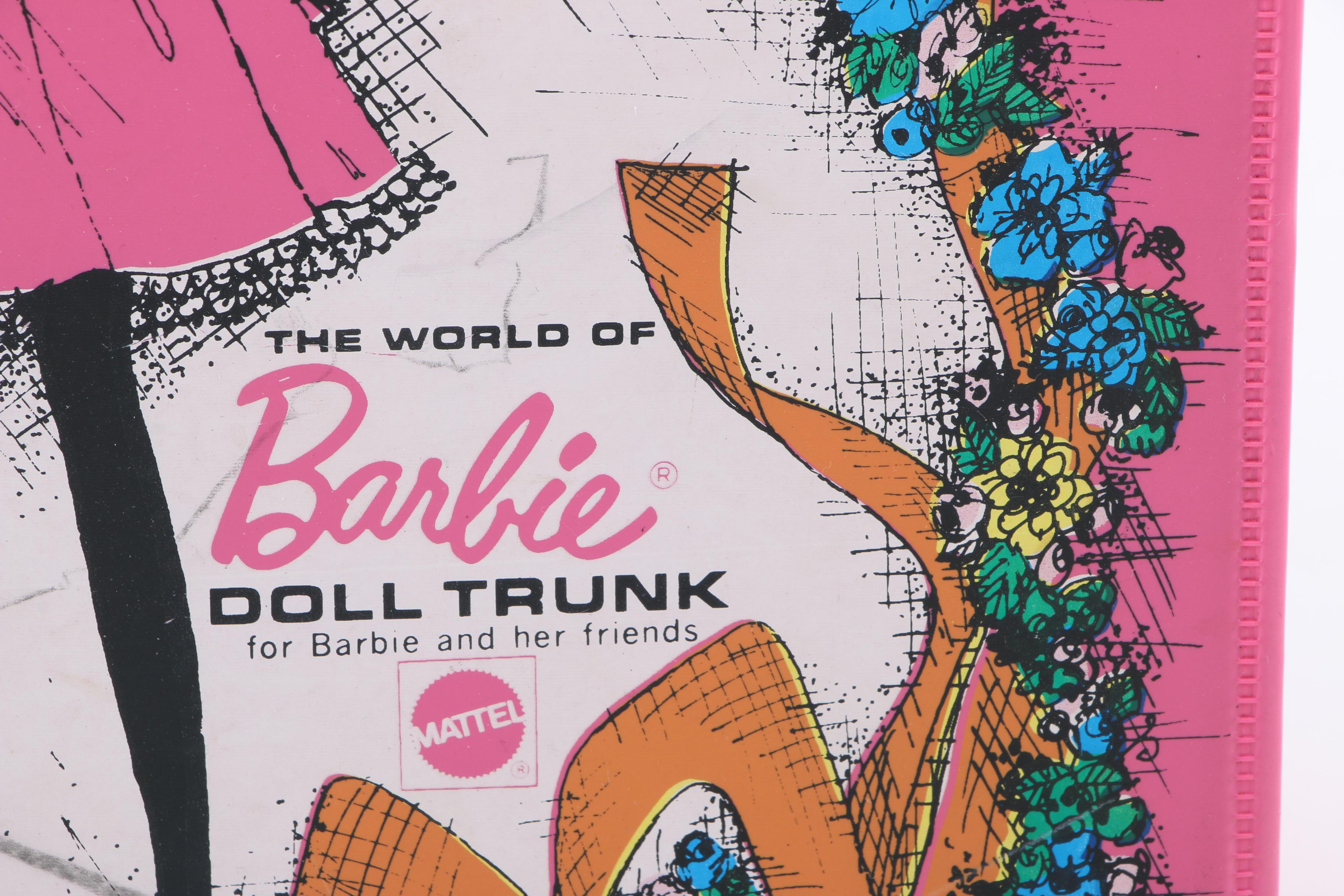 Barbie Doll Case and Barbie Dolls Including Sun Gold Malibu