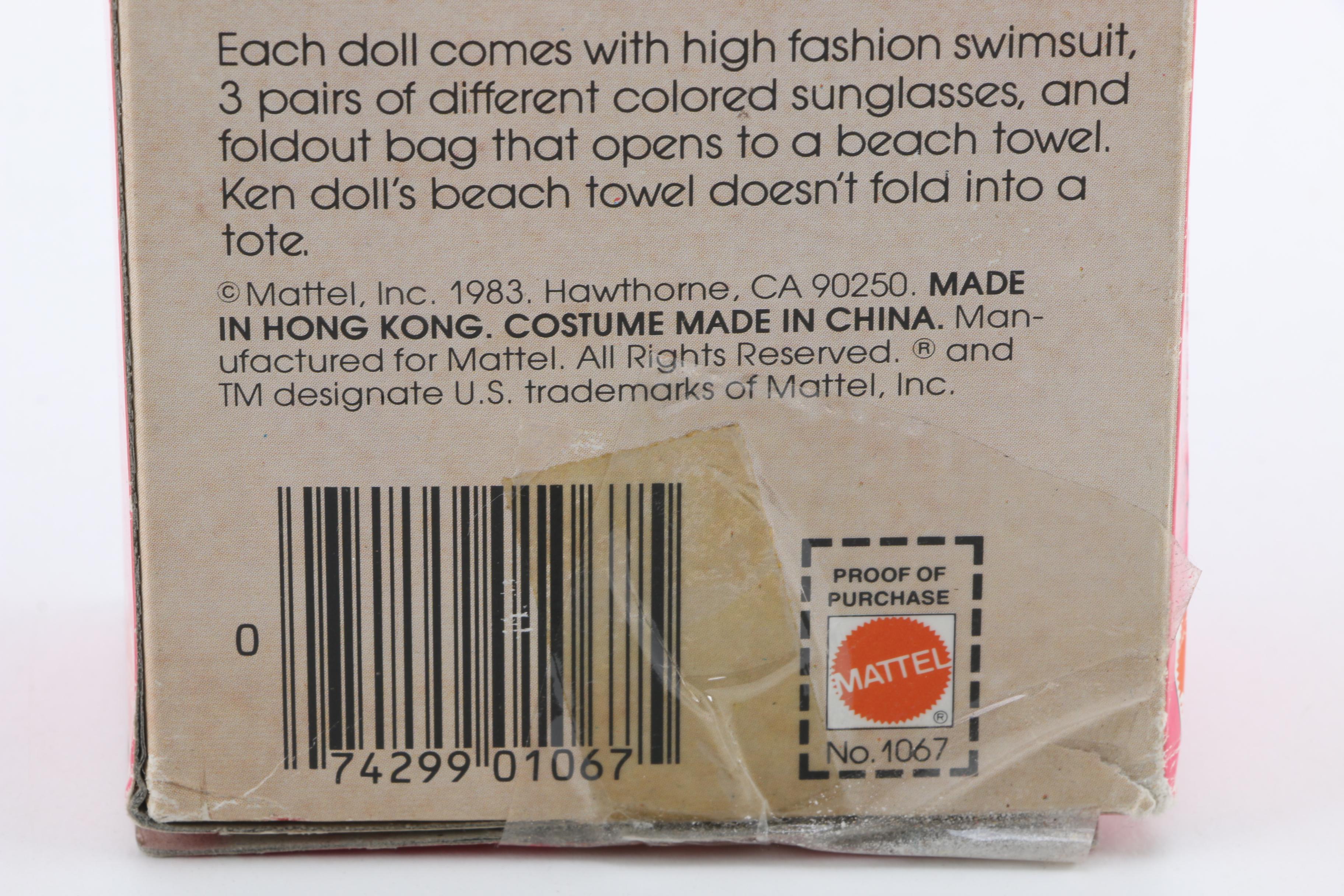 Barbie Doll Case and Barbie Dolls Including Sun Gold Malibu