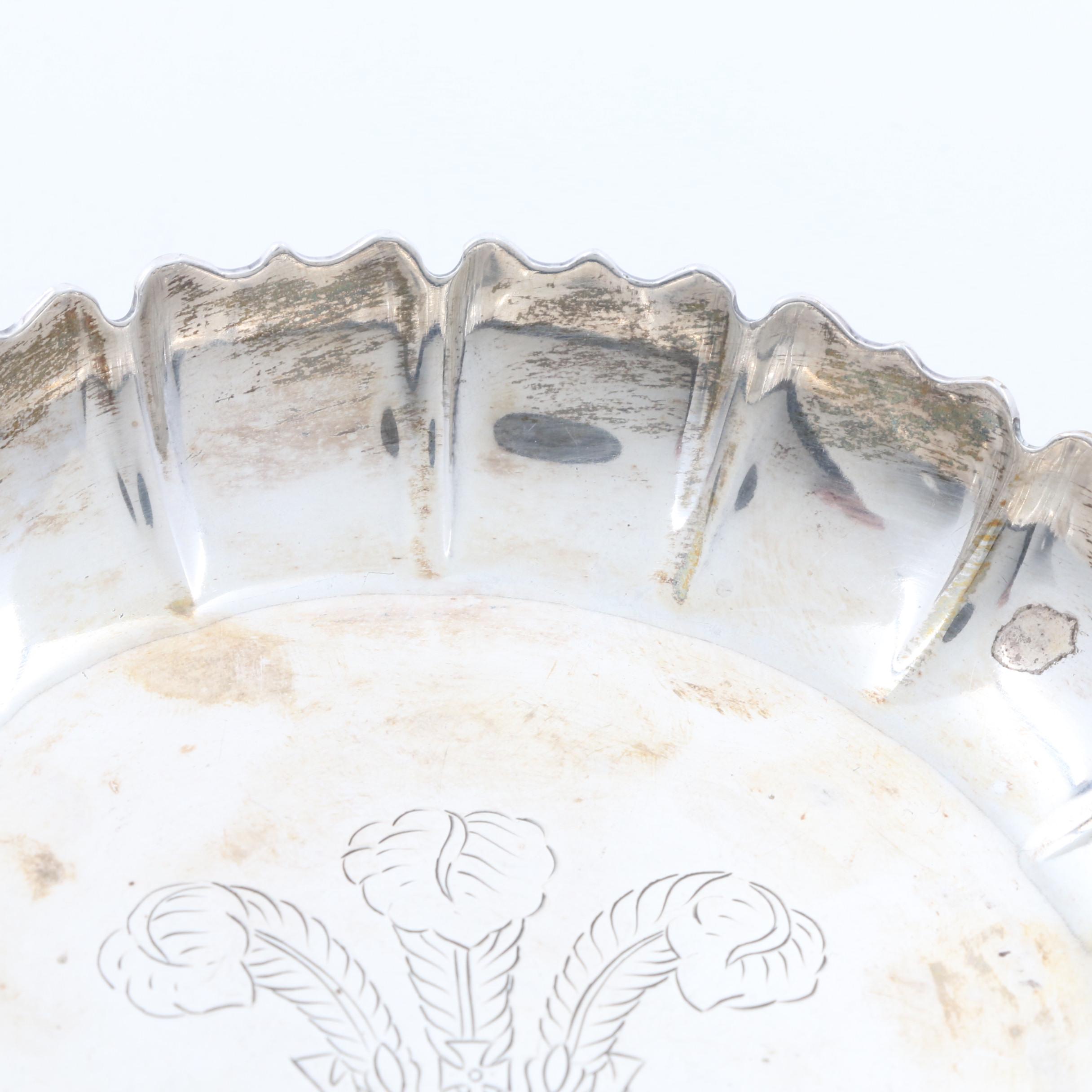 1981 Sterling Silver Commemorative Royal Wedding Dish