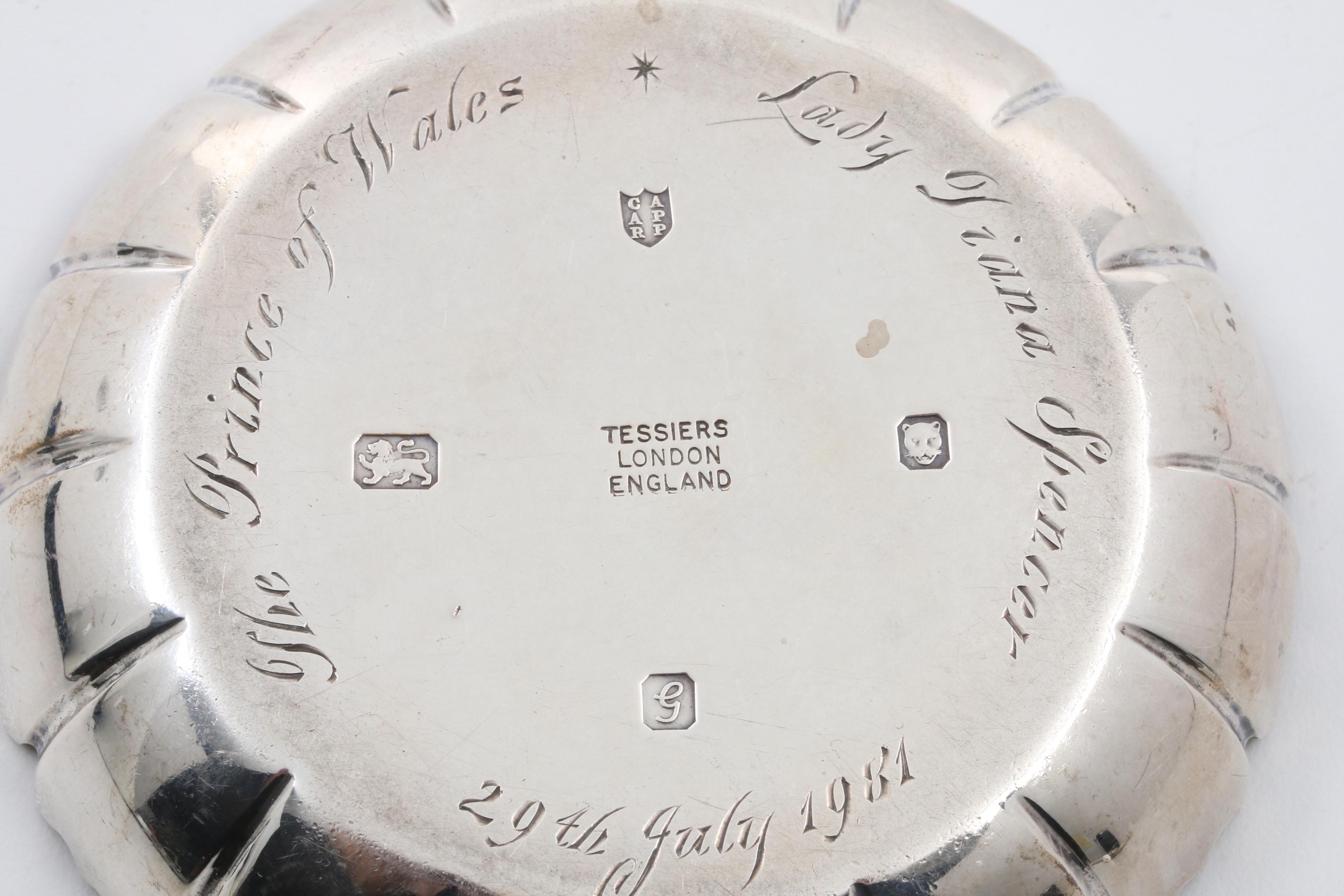 1981 Sterling Silver Commemorative Royal Wedding Dish