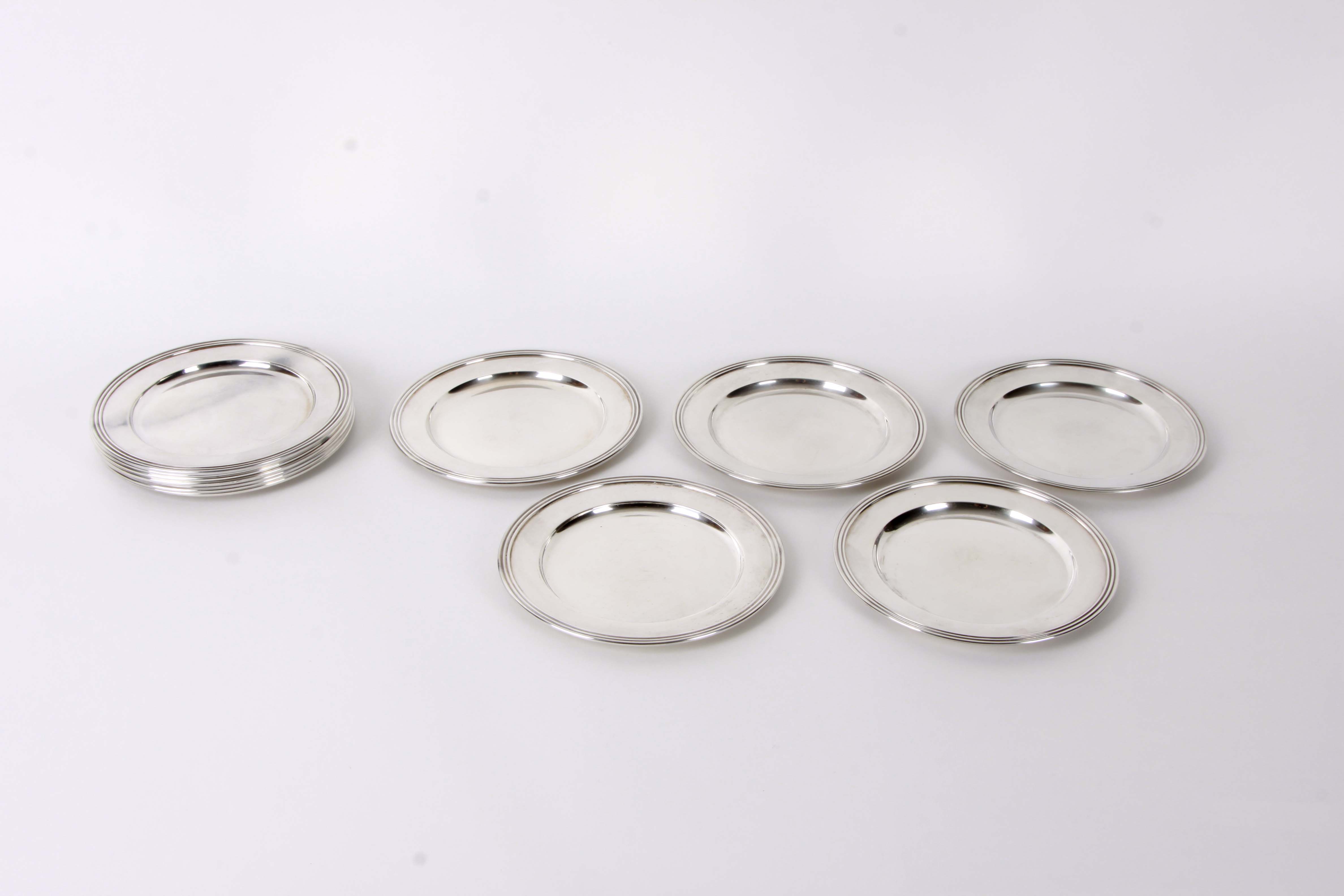 EAM Sterling Silver Bread Plates