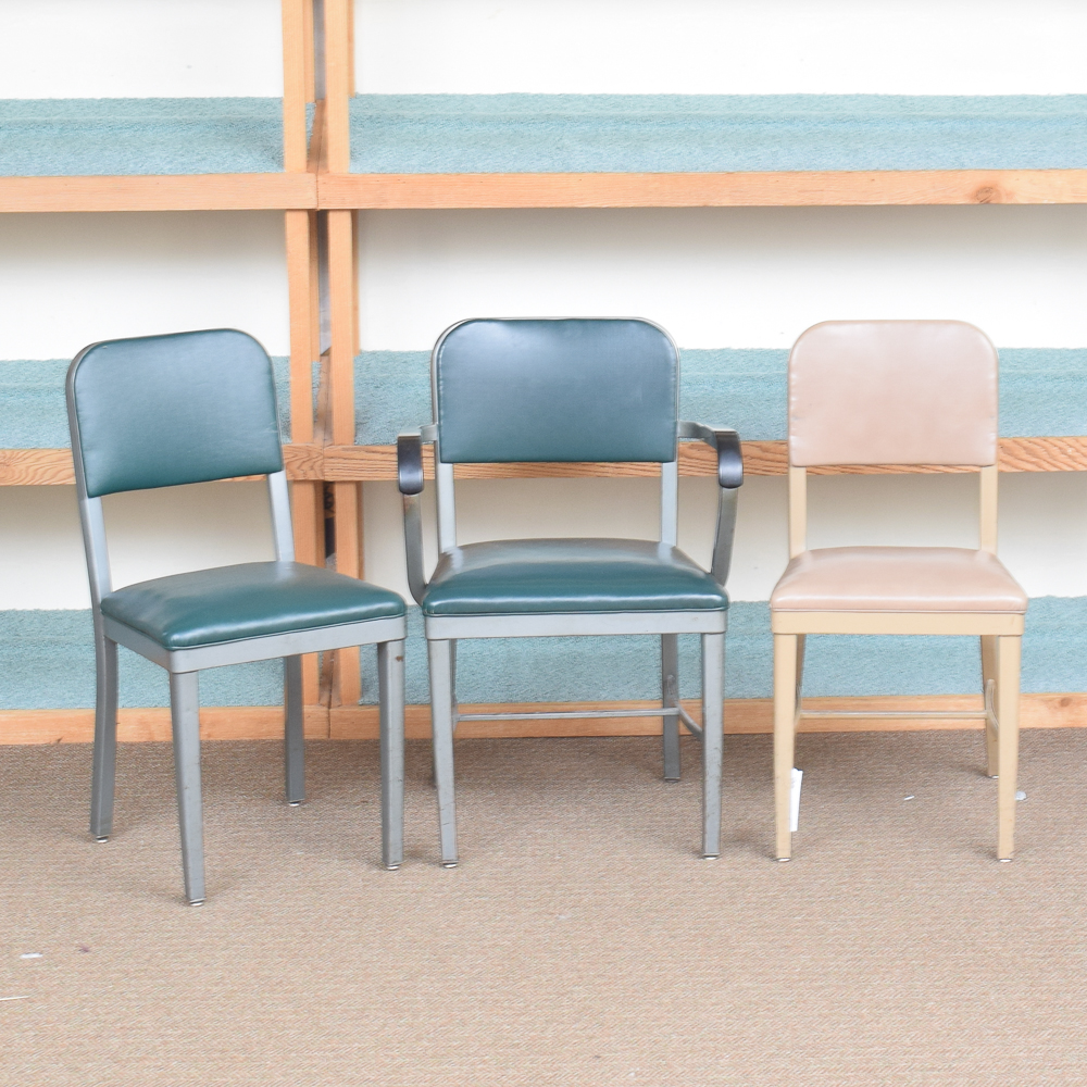 Vintage Metal Office Chairs by Royal Metal Manufacturing