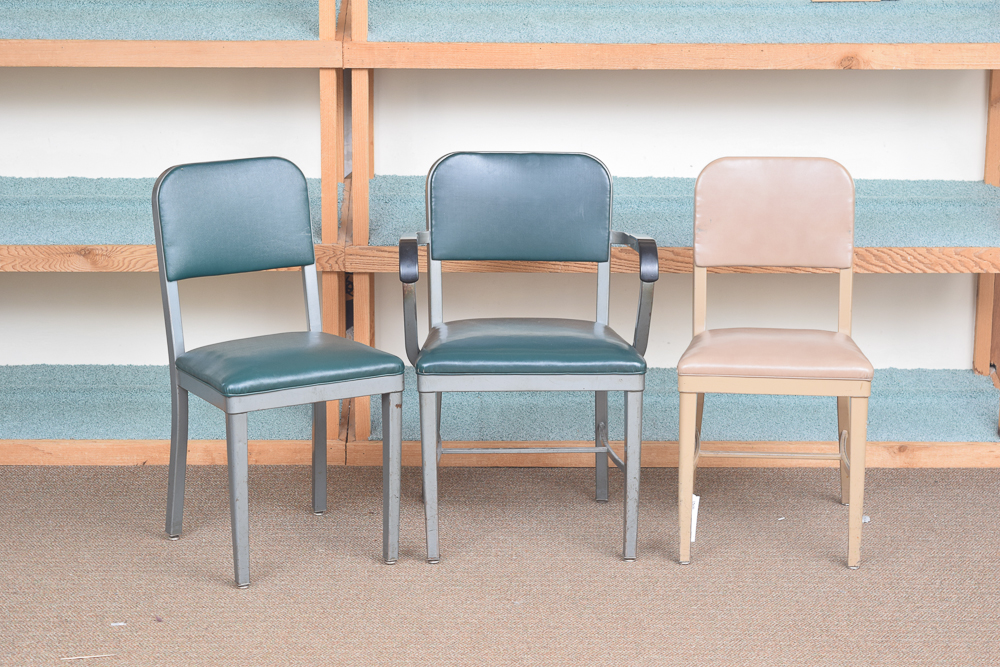 Vintage Metal Office Chairs by Royal Metal Manufacturing