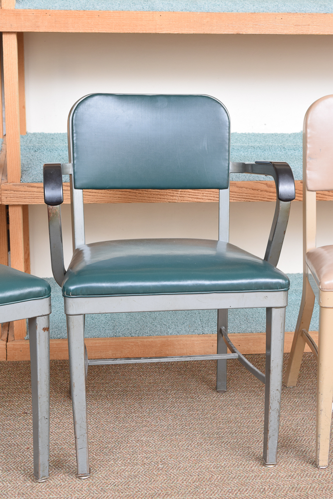 Vintage Metal Office Chairs by Royal Metal Manufacturing