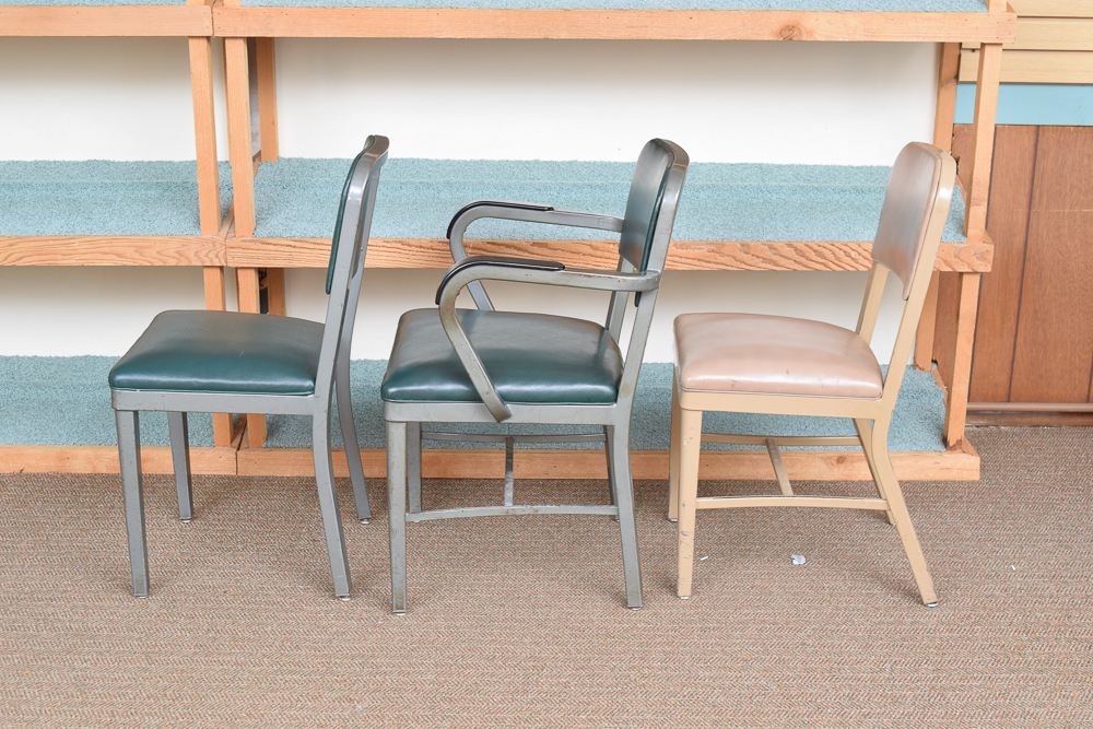 Vintage Metal Office Chairs by Royal Metal Manufacturing
