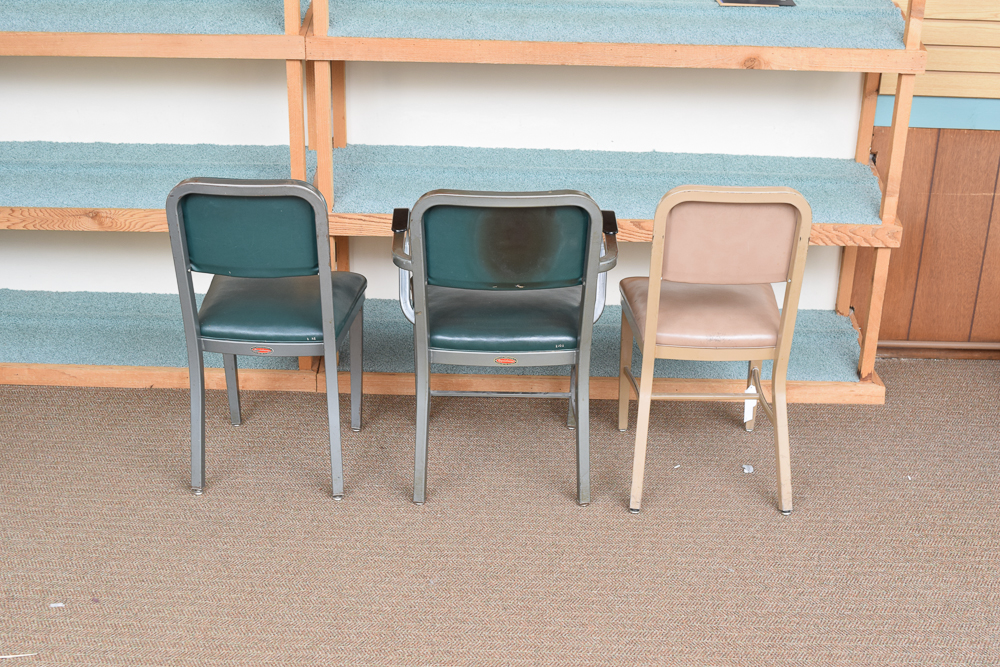 Vintage Metal Office Chairs by Royal Metal Manufacturing