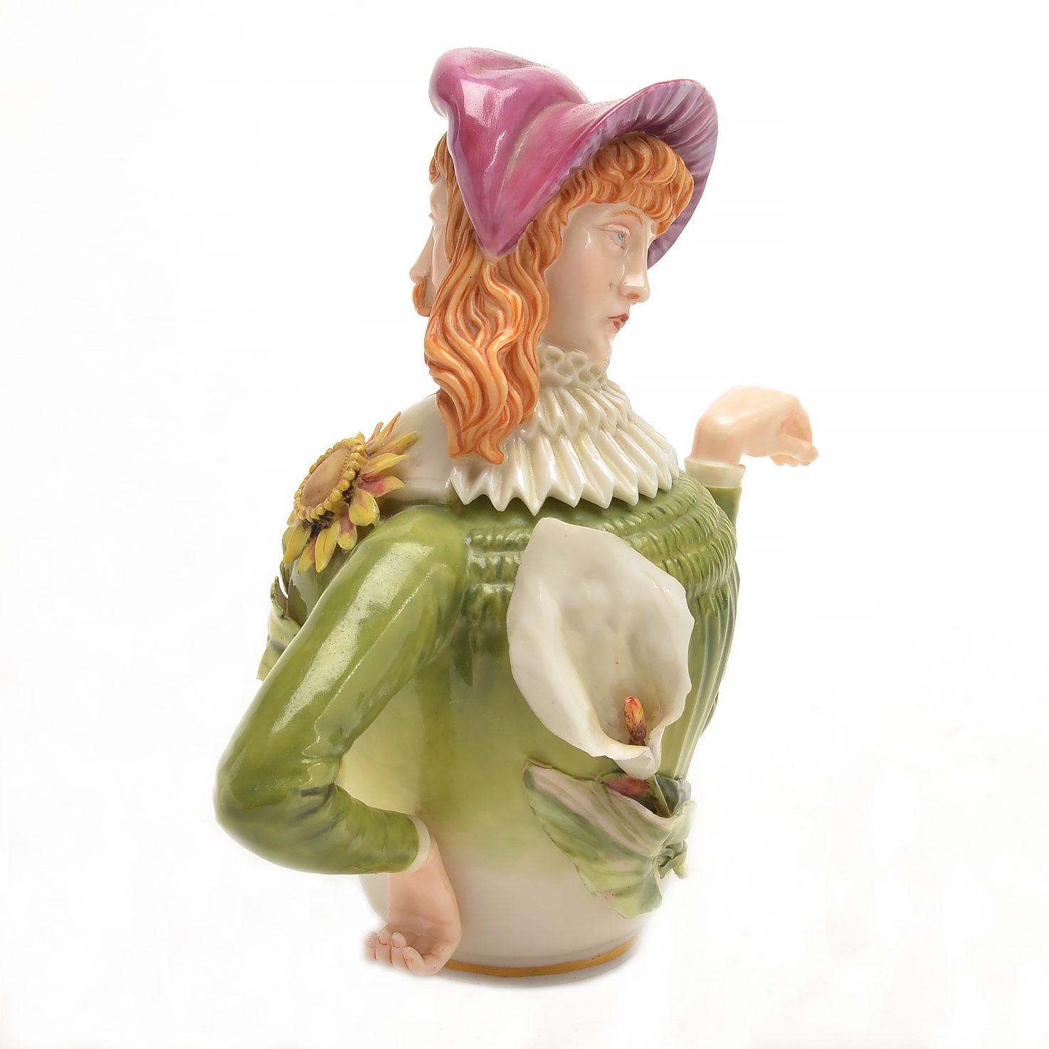 1882 Royal Worcester Aesthetic Movement Porcelain Teapot