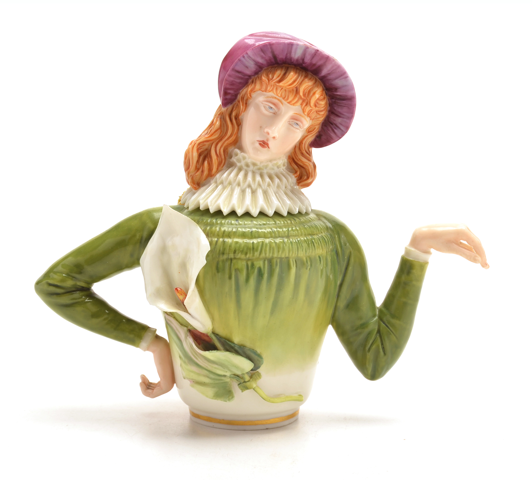 1882 Royal Worcester Aesthetic Movement Porcelain Teapot