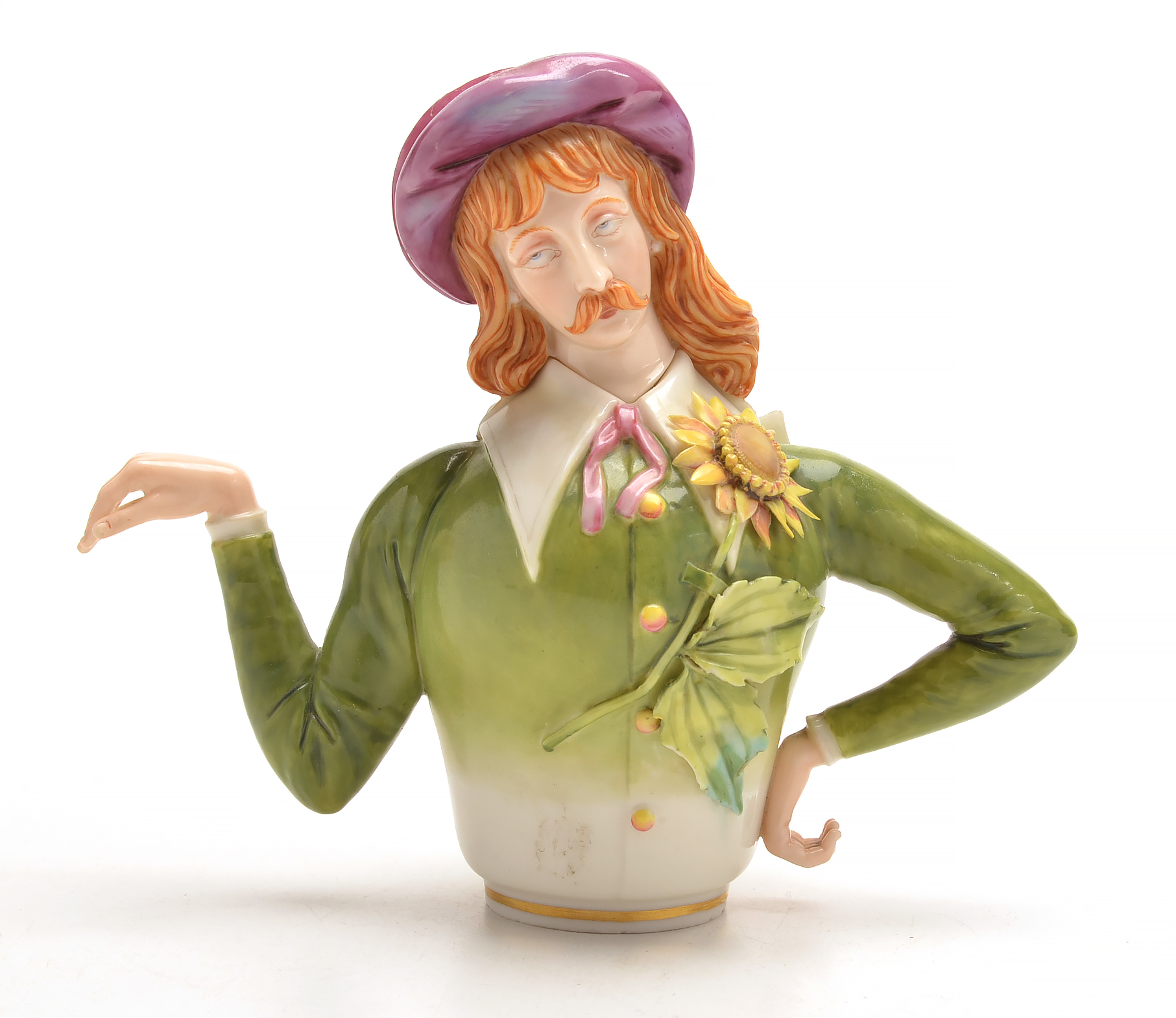 1882 Royal Worcester Aesthetic Movement Porcelain Teapot