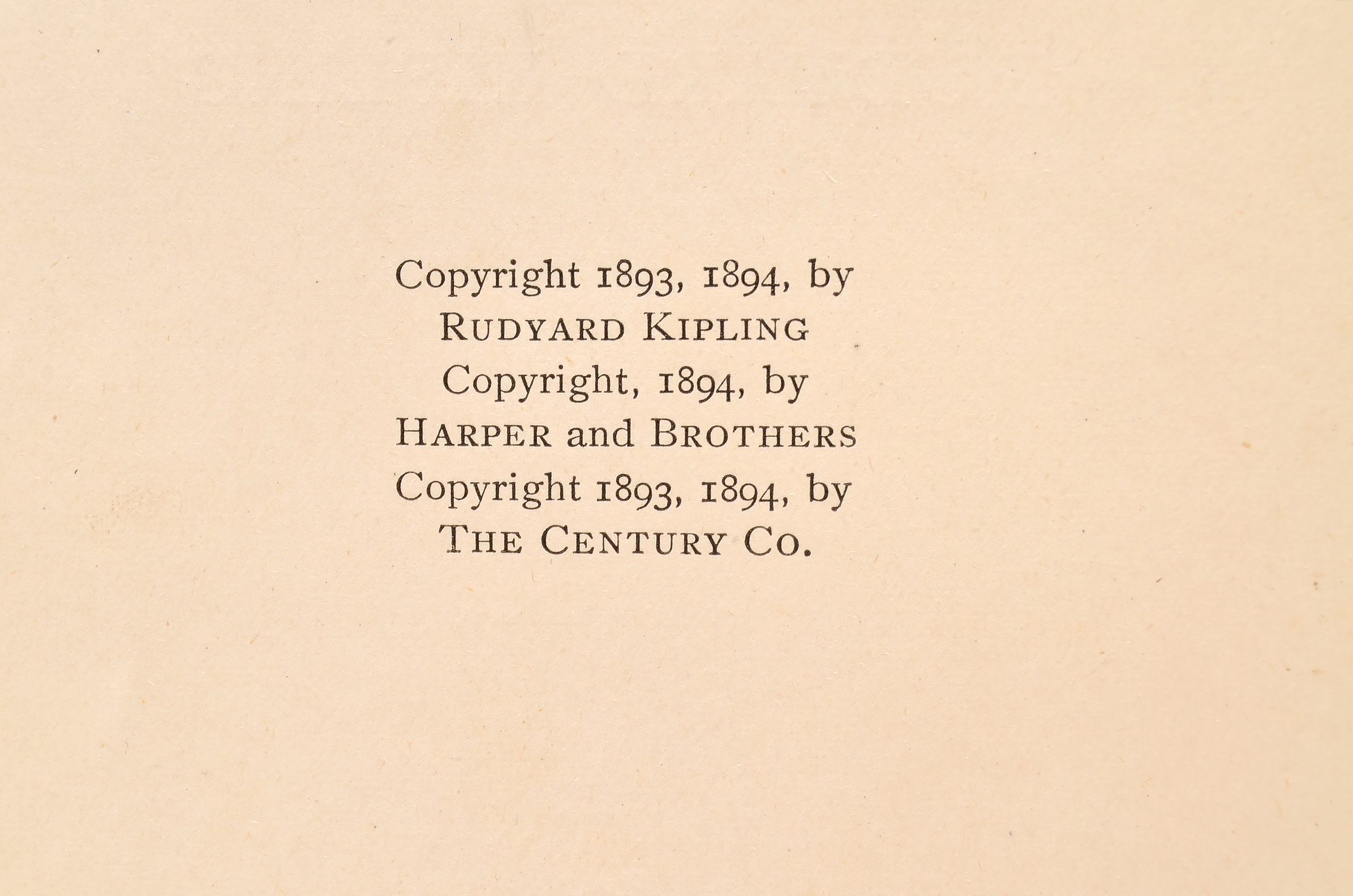 1894 First American Edition "The Jungle Book" by Rudyard Kipling