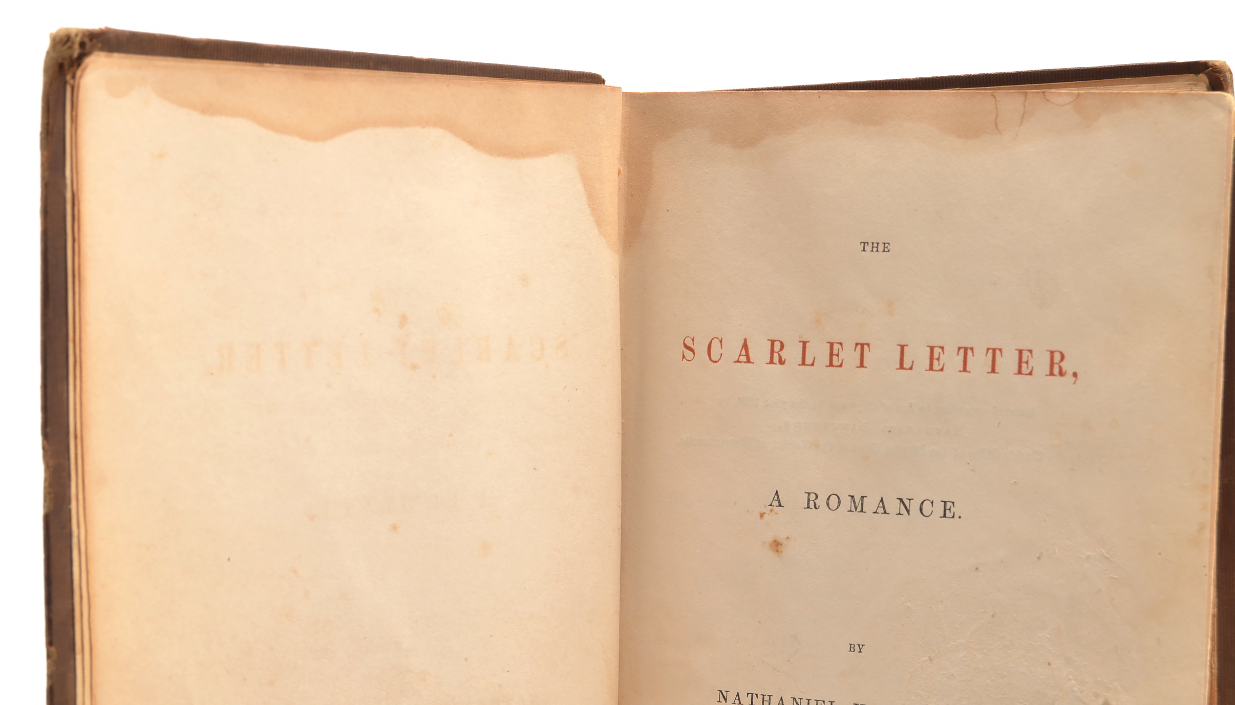 1850 First Edition "The Scarlet Letter" by Nathaniel Hawthorne
