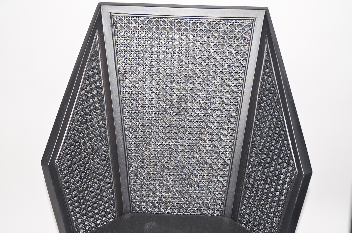 Contemporary "Milling Road" Cane Armchair by Baker