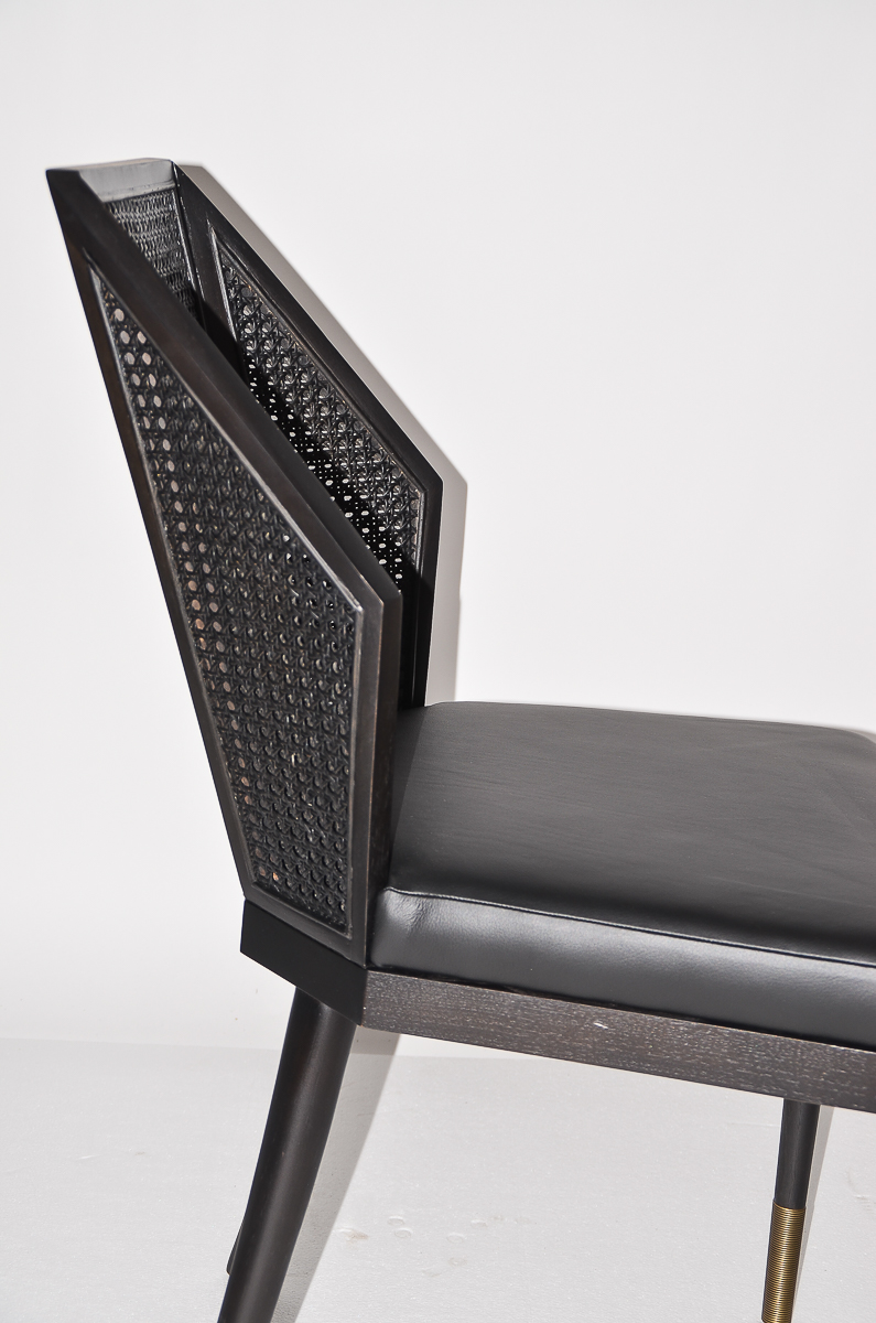 Contemporary "Milling Road" Cane Armchair by Baker