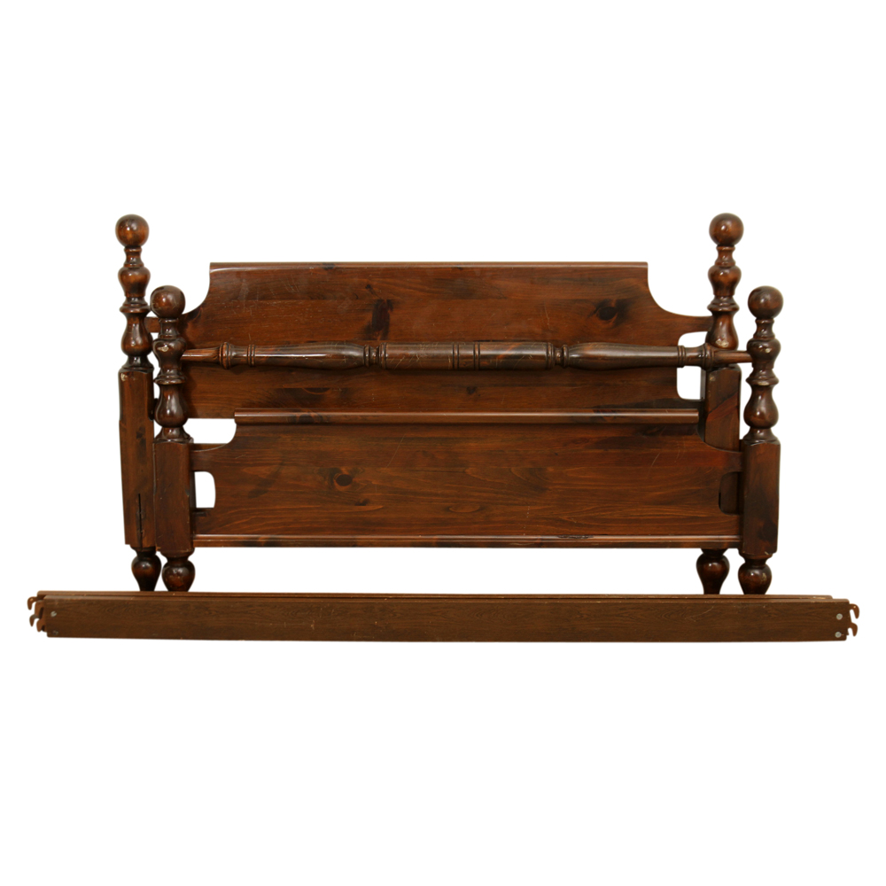 Federal Style Pine Queen Bed Frame by Bennington