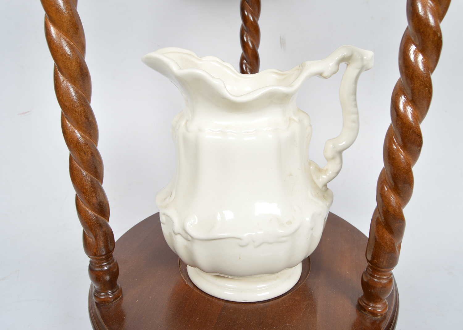 Victorian Style Wash Stand with Mirror, Basin and Pitcher