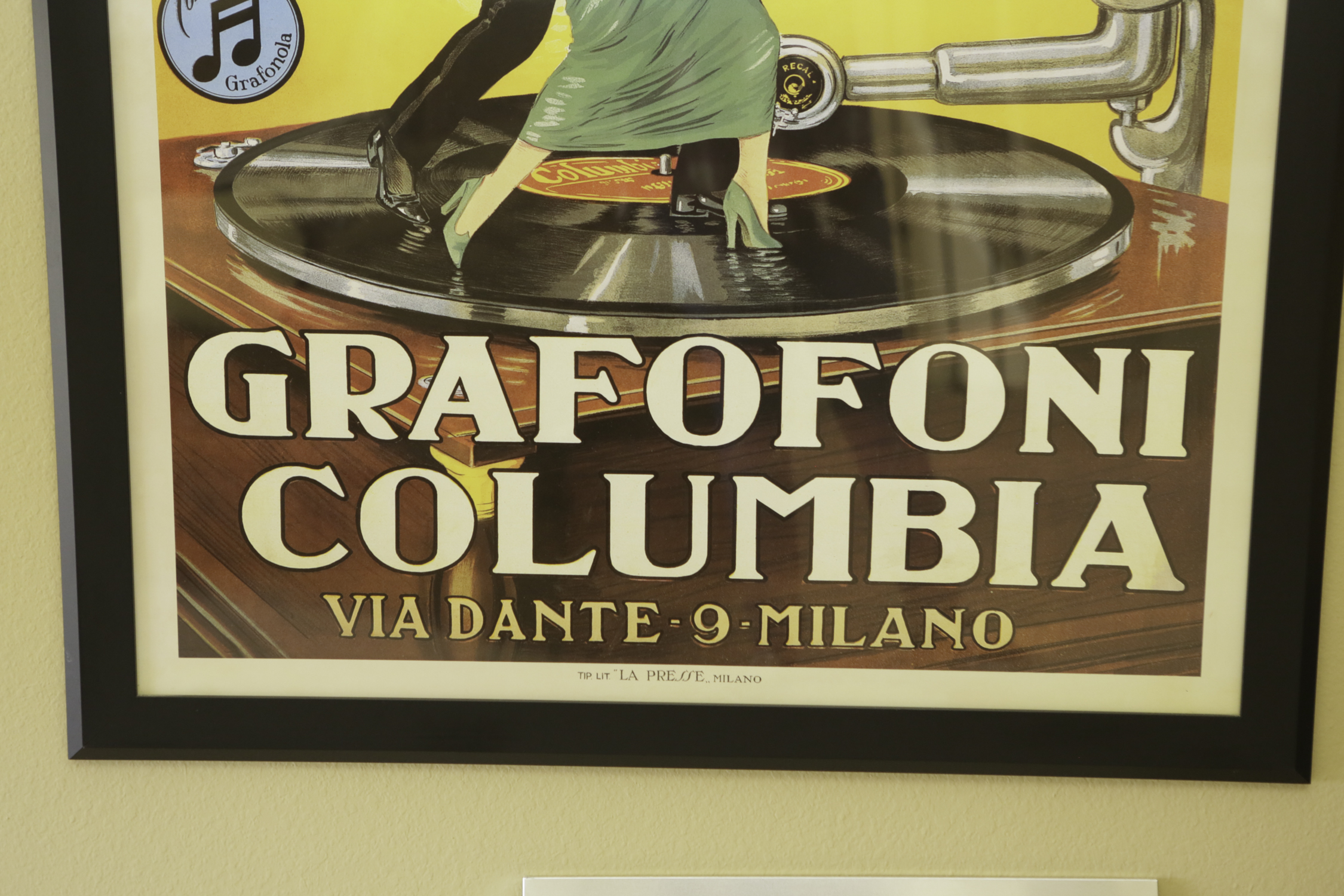 Columbia Records Italian "Grafofoni Columbia" Advertisement Print