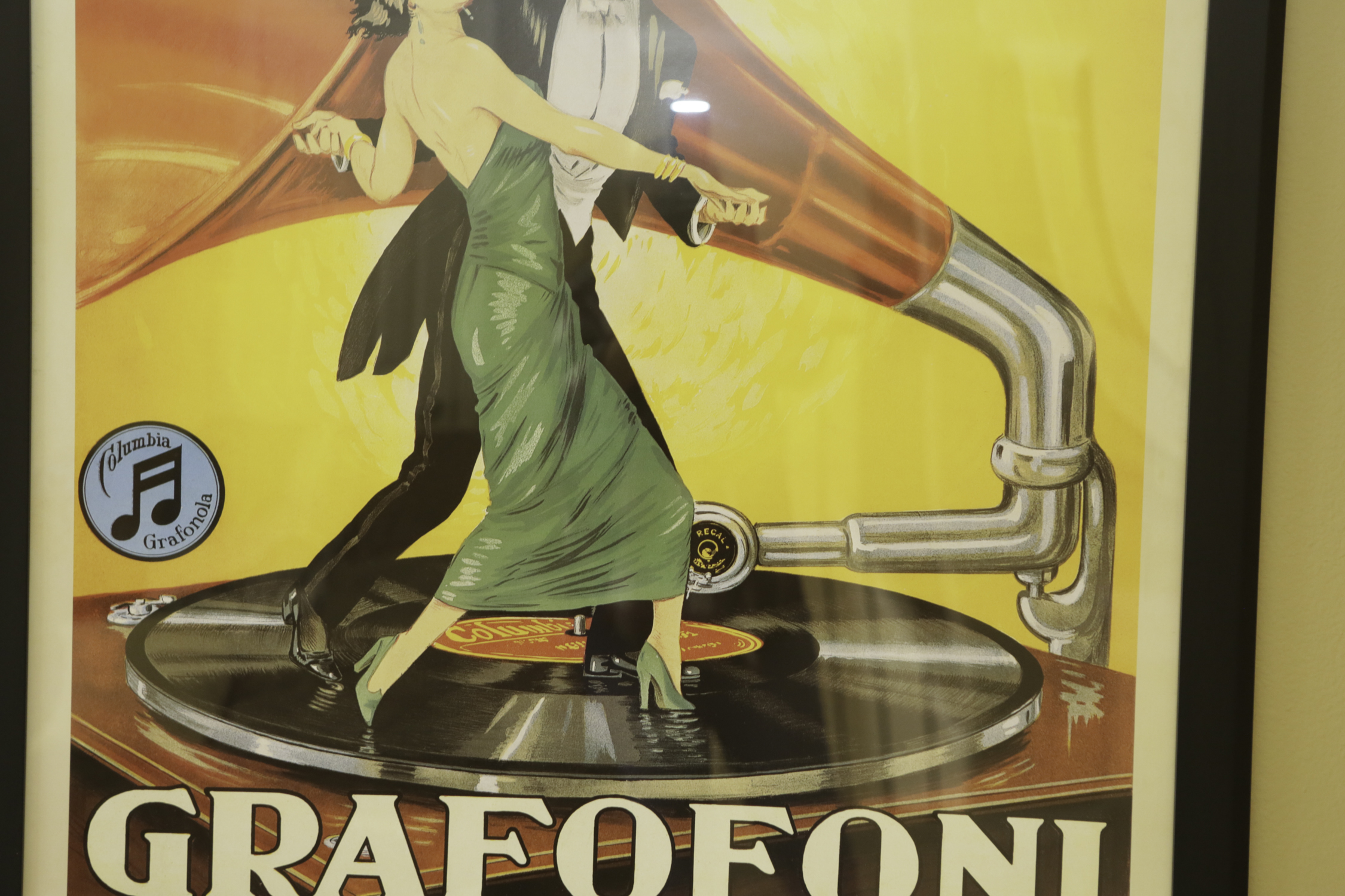 Columbia Records Italian "Grafofoni Columbia" Advertisement Print