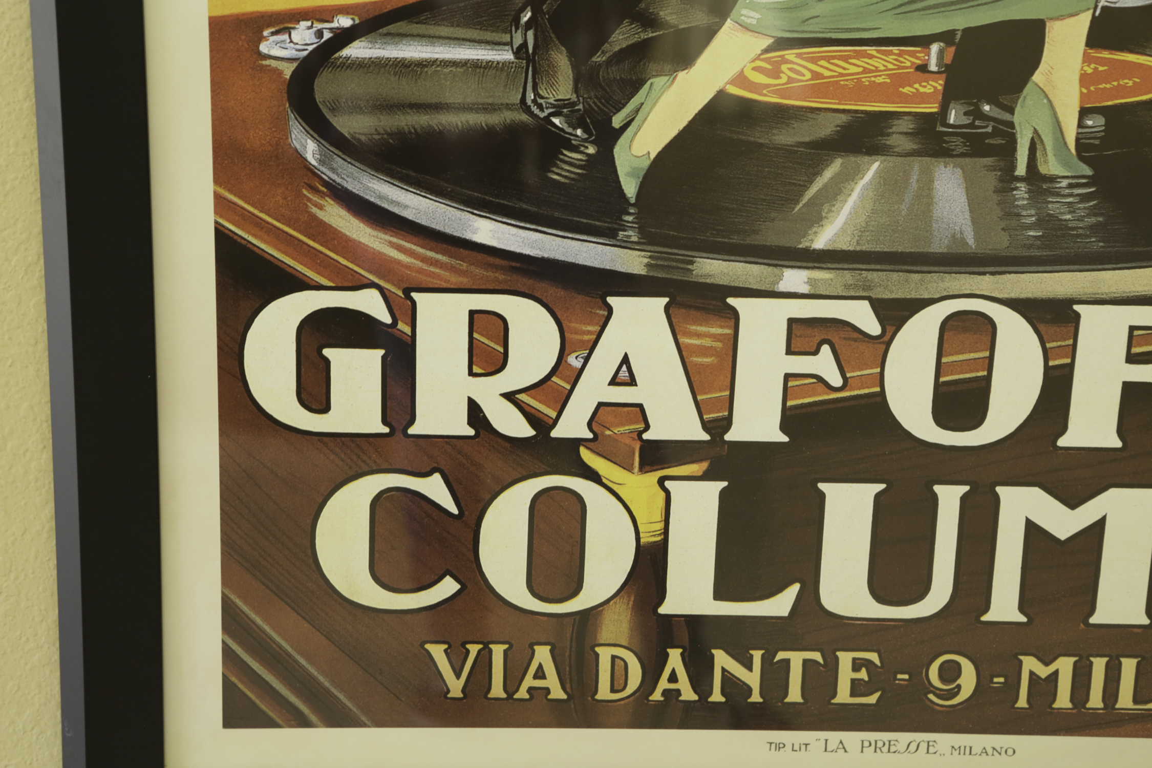 Columbia Records Italian "Grafofoni Columbia" Advertisement Print
