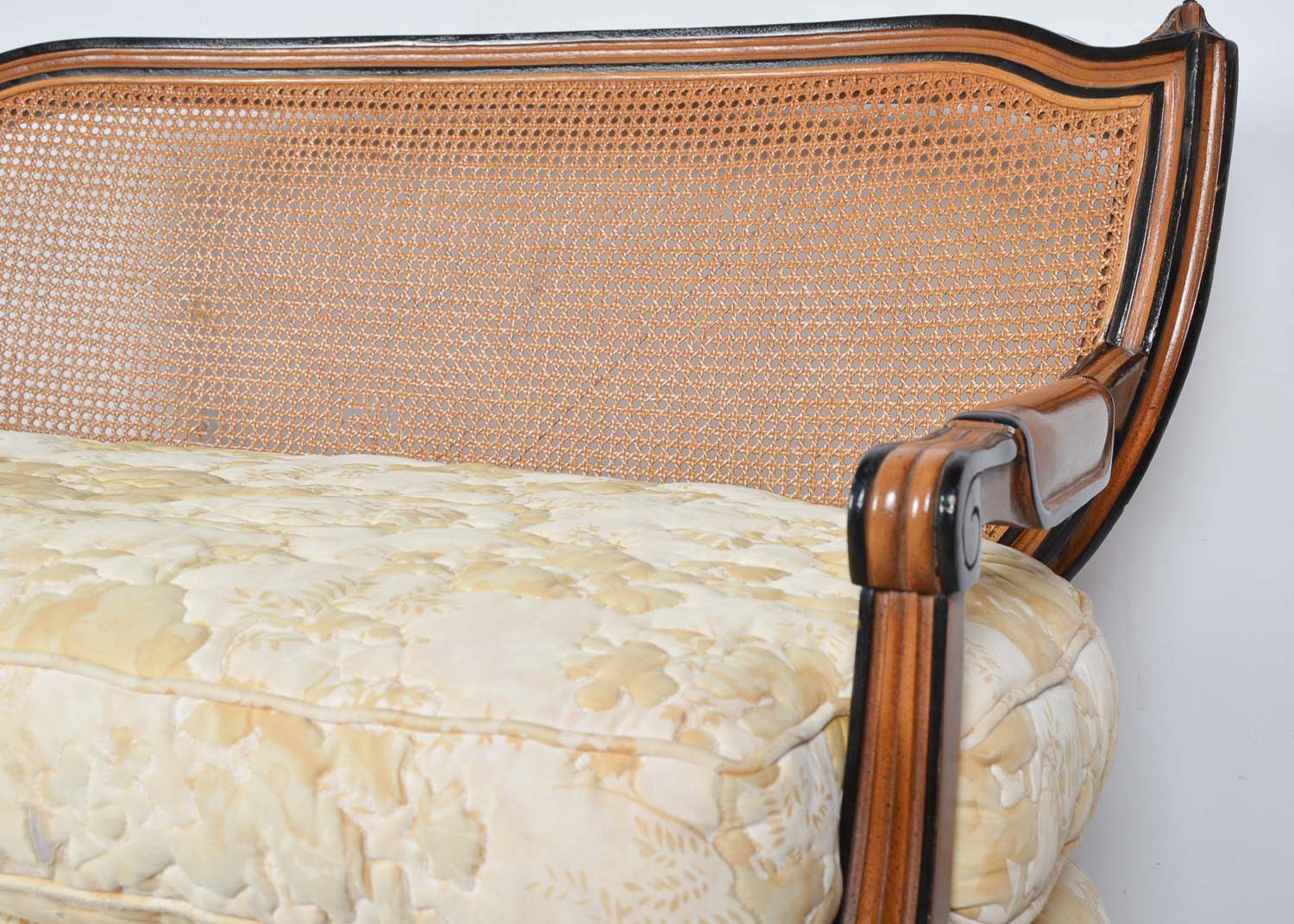 Vintage Cane Back Settee