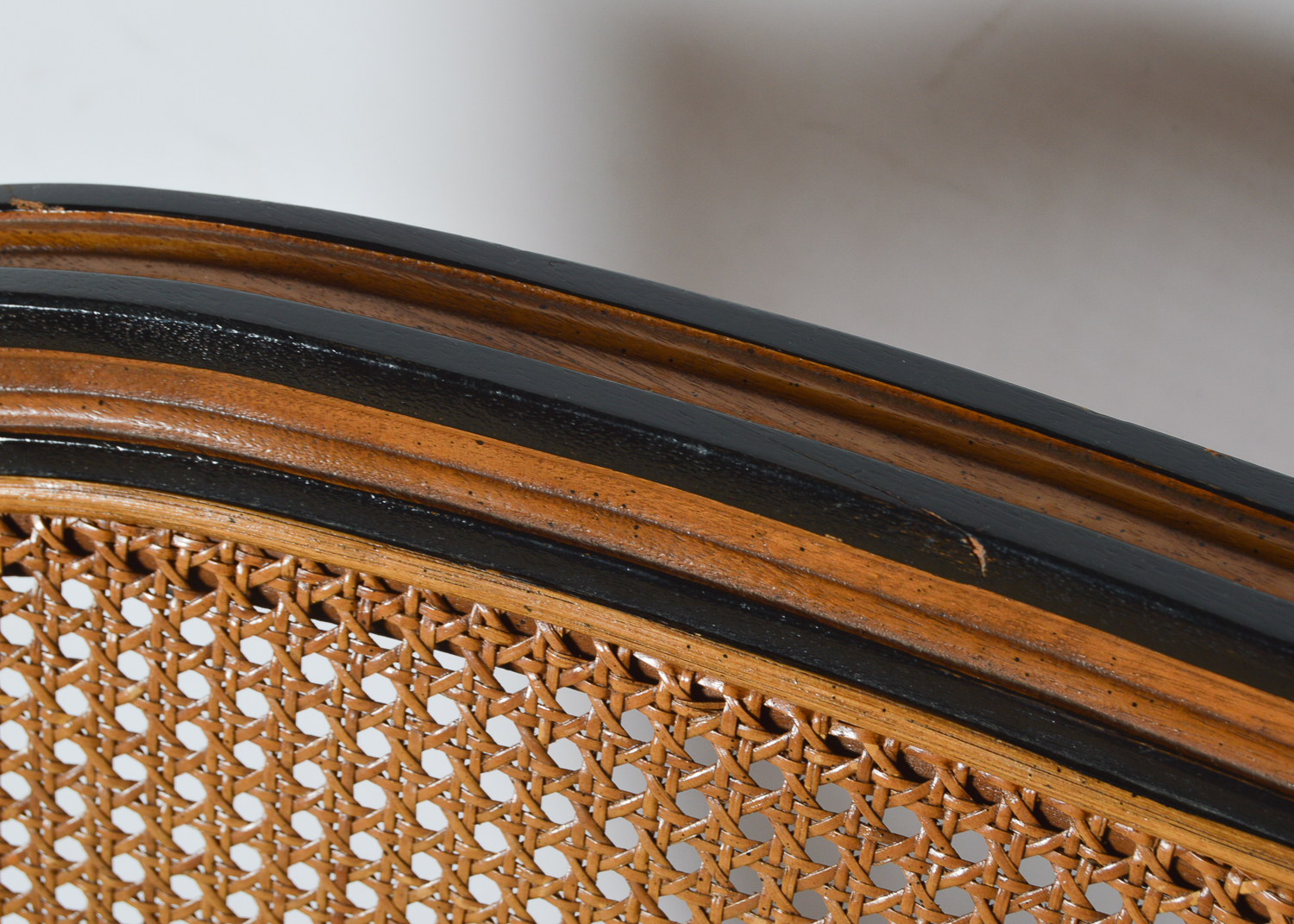 Vintage Cane Back Settee