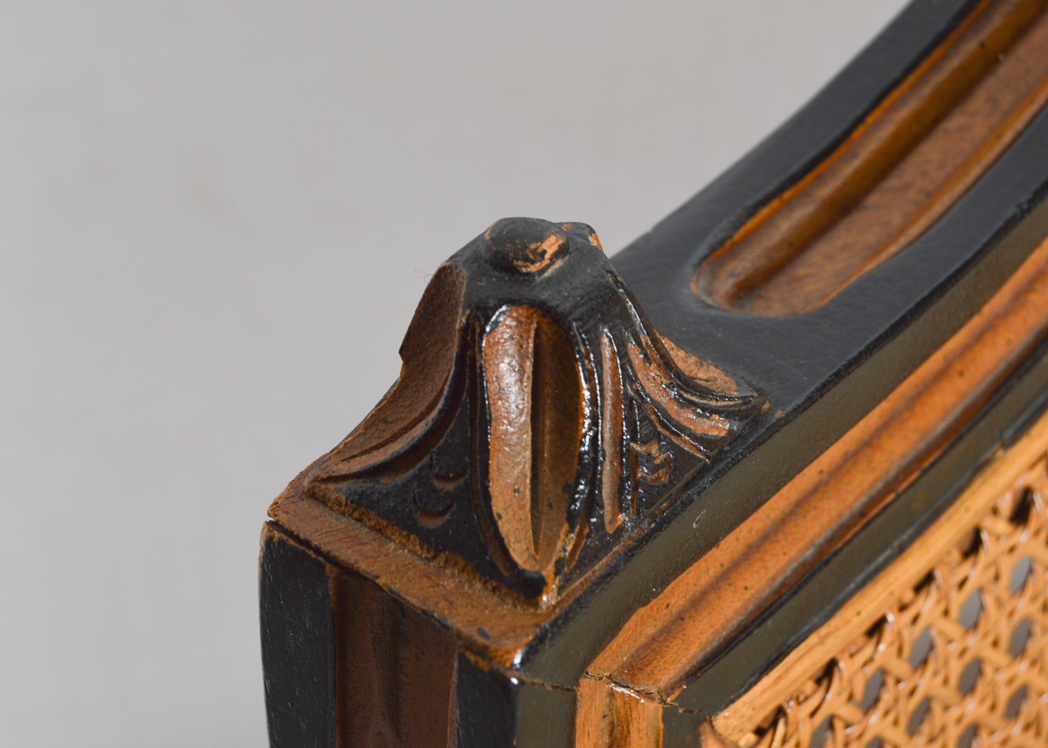 Vintage Cane Back Settee