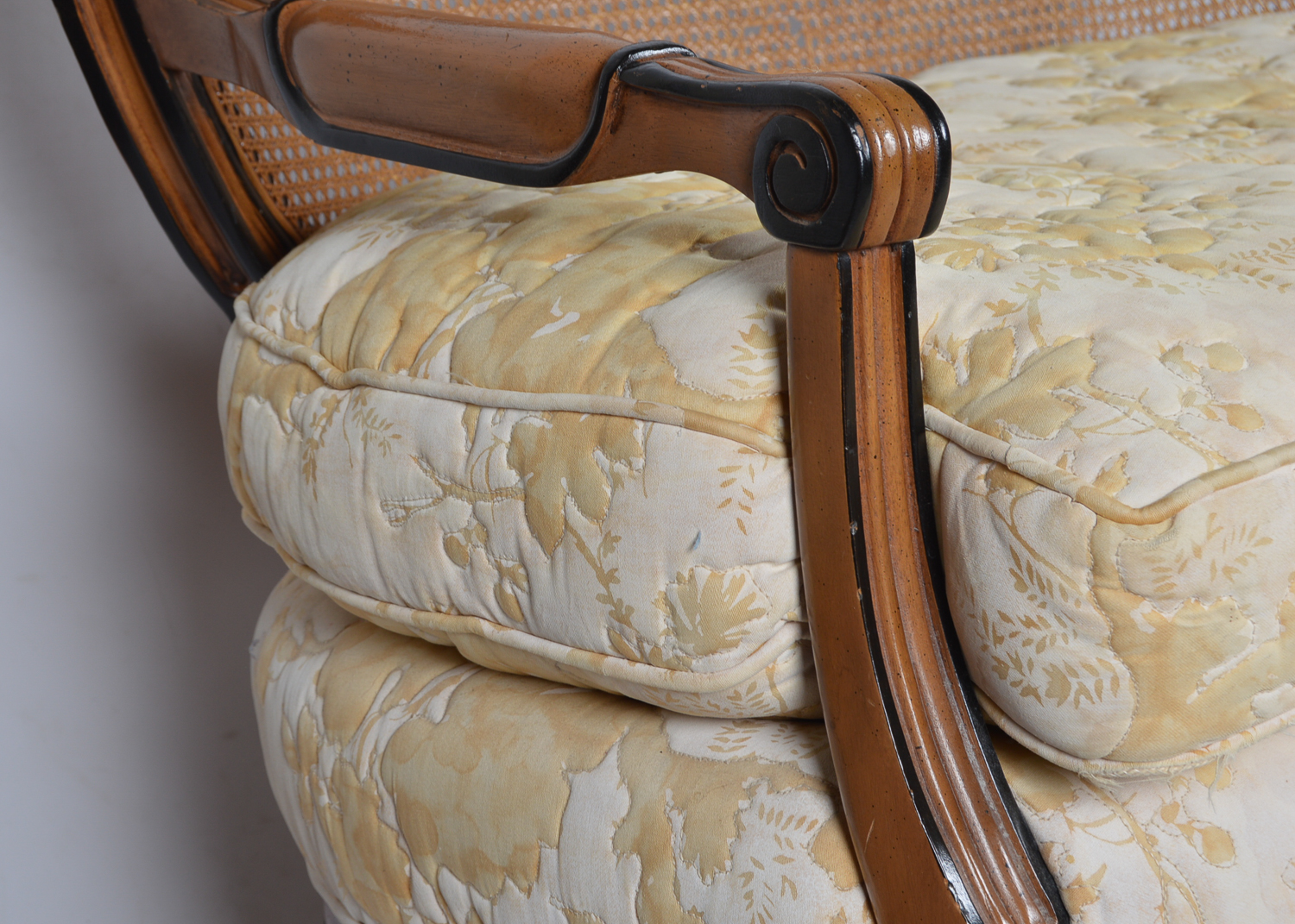 Vintage Cane Back Settee