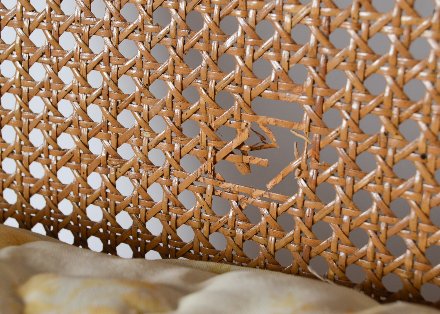 Vintage Cane Back Settee