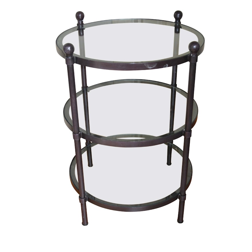 Contemporary Glass Side Table