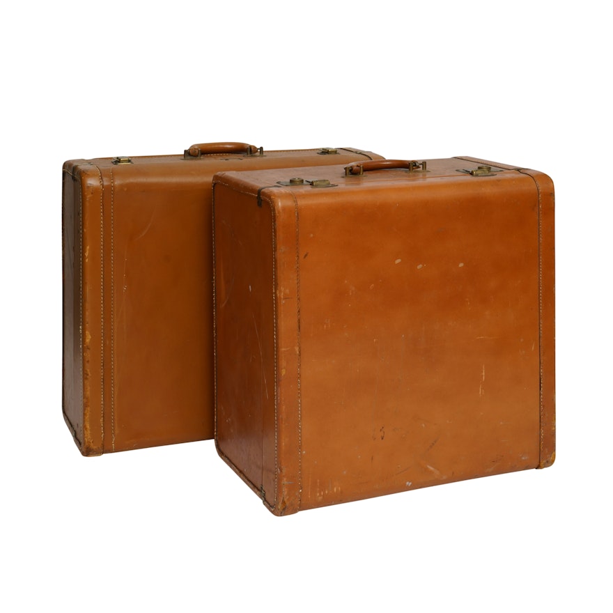 Vintage Superlite Leather Suitcases