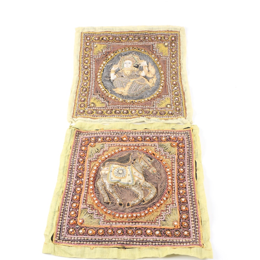 Burmese Kalaga Tapestry Style Pillow Covers