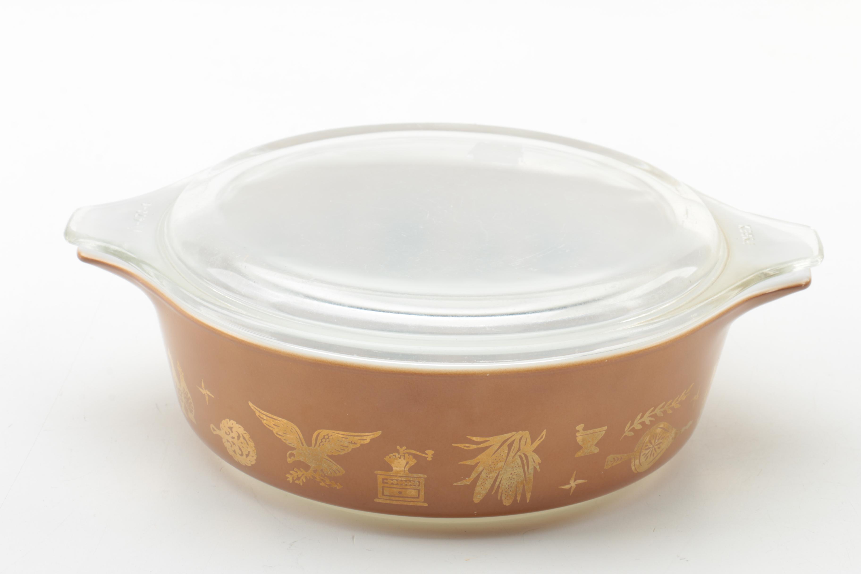 Vintage Pyrex "Americana" Glass Dish Set