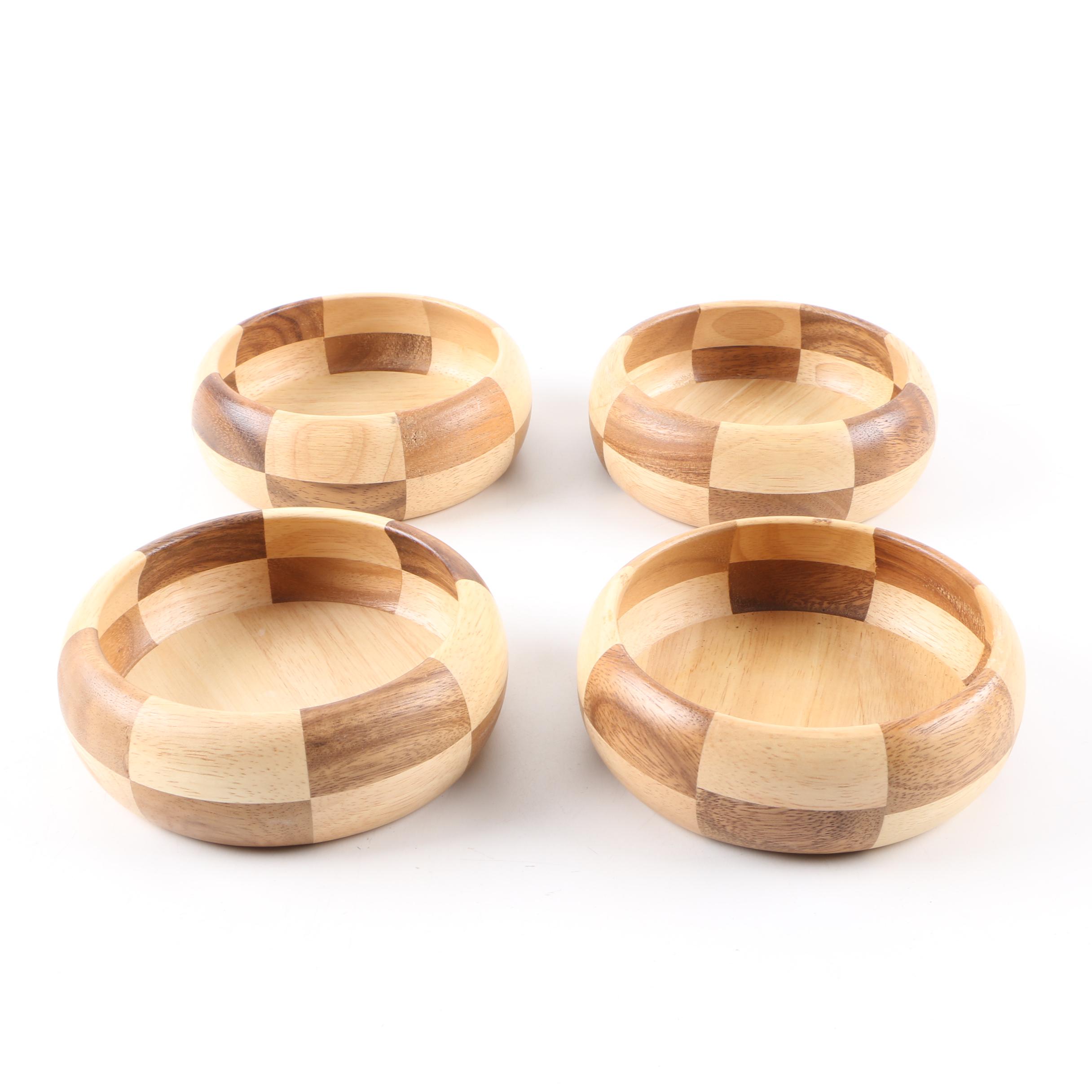 Thai Wooden Salad Serving Set