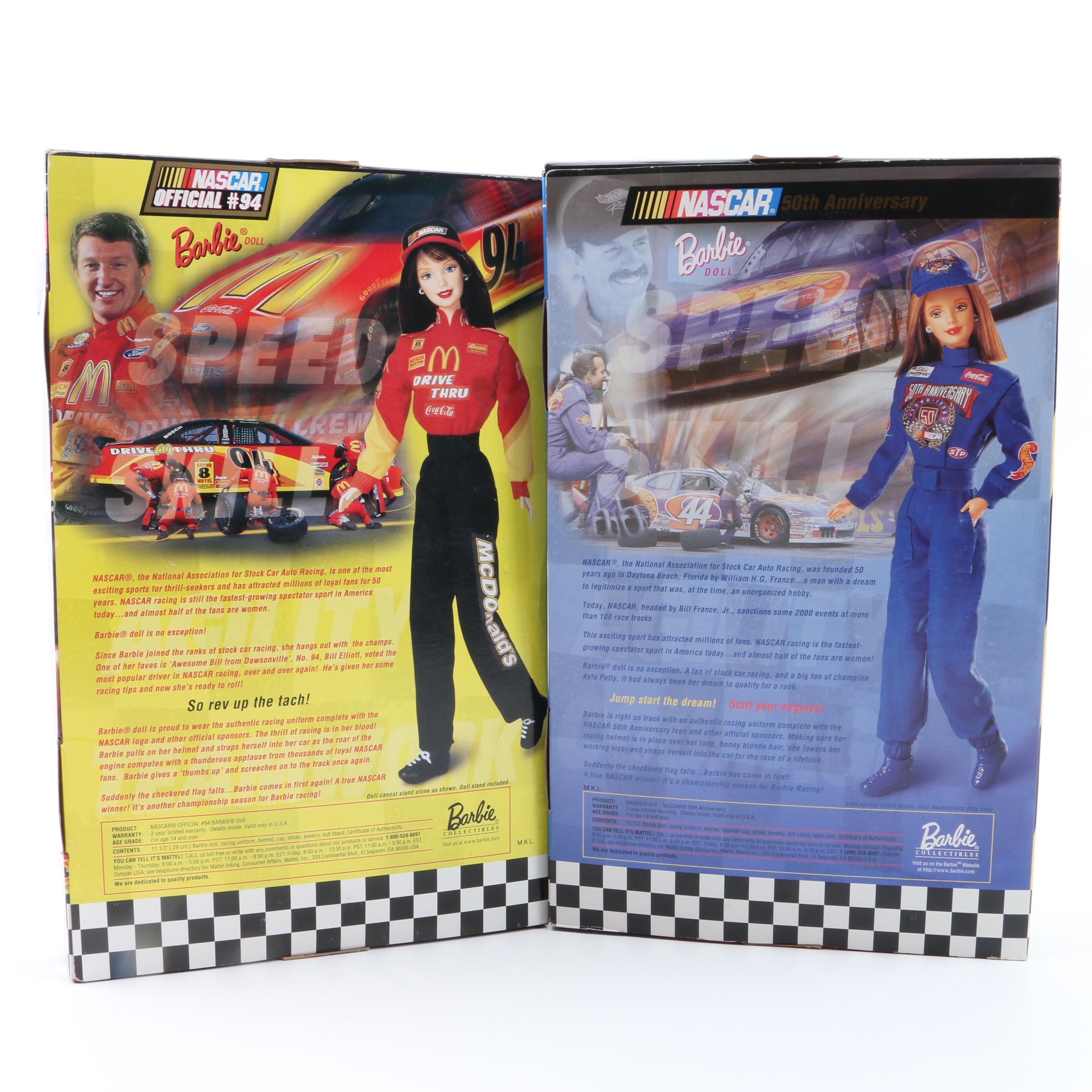 Mattel NBA, Nascar, and University Barbie Dolls