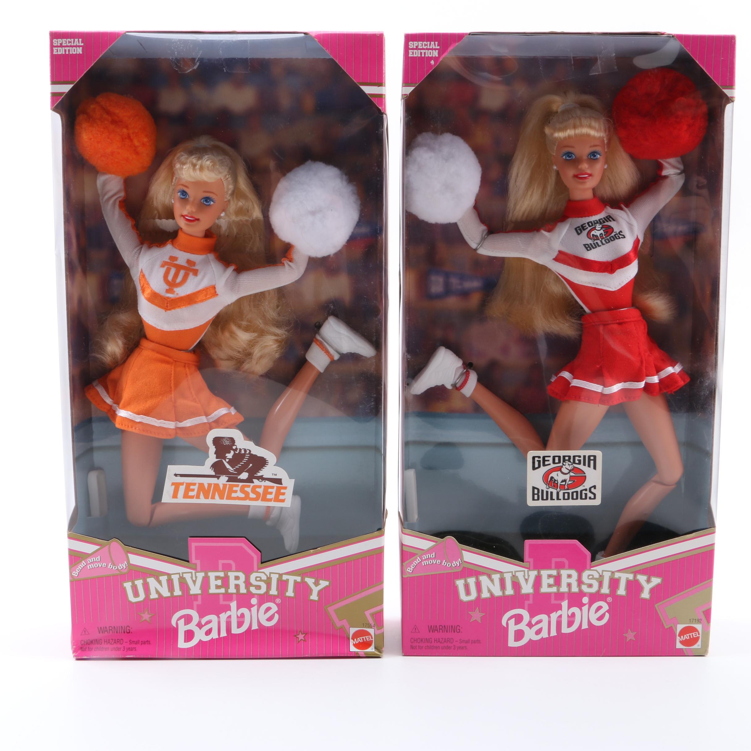 Mattel NBA, Nascar, and University Barbie Dolls