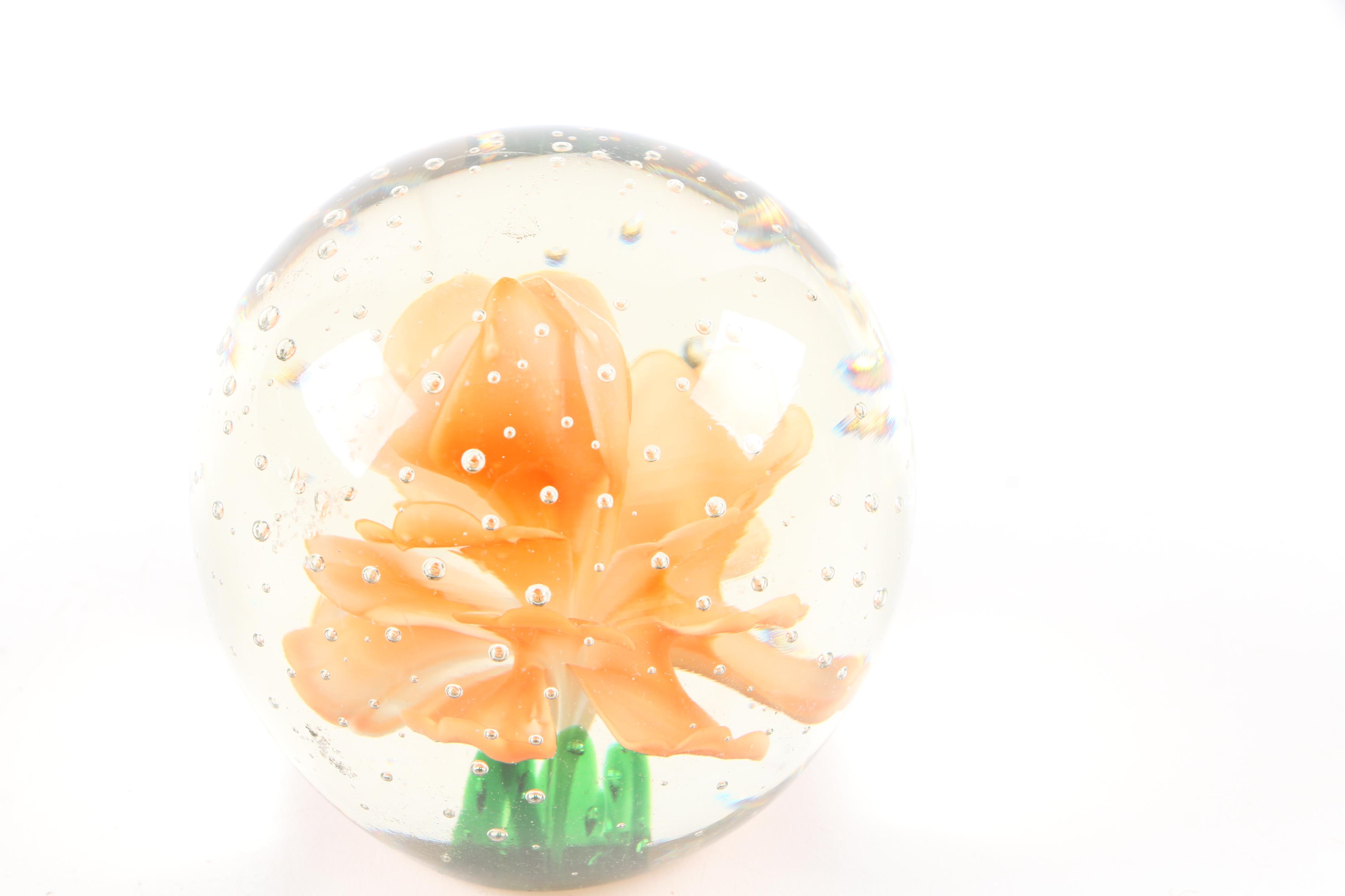 Art Glass Paperweights Featuring Joe Rice