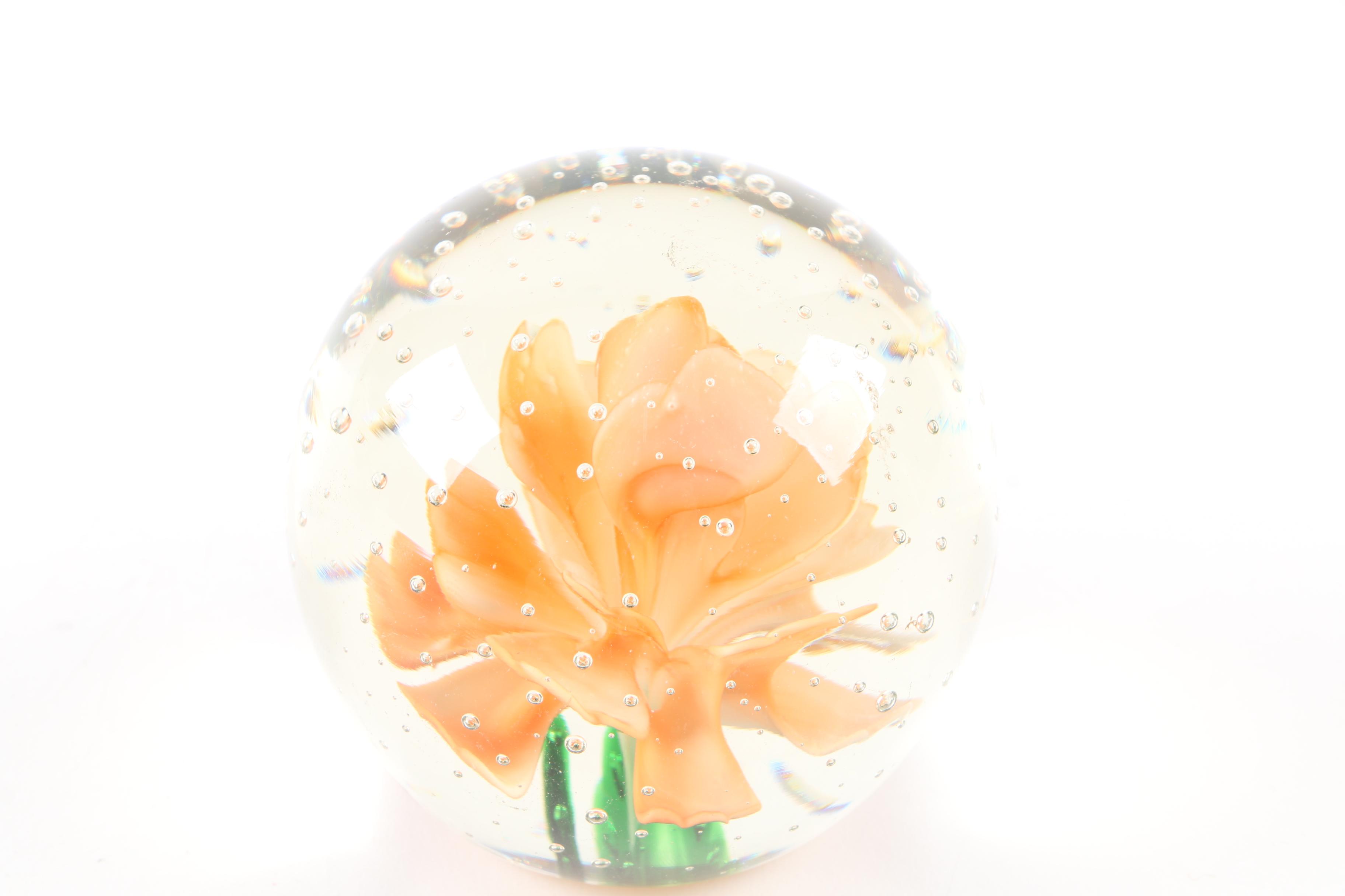 Art Glass Paperweights Featuring Joe Rice