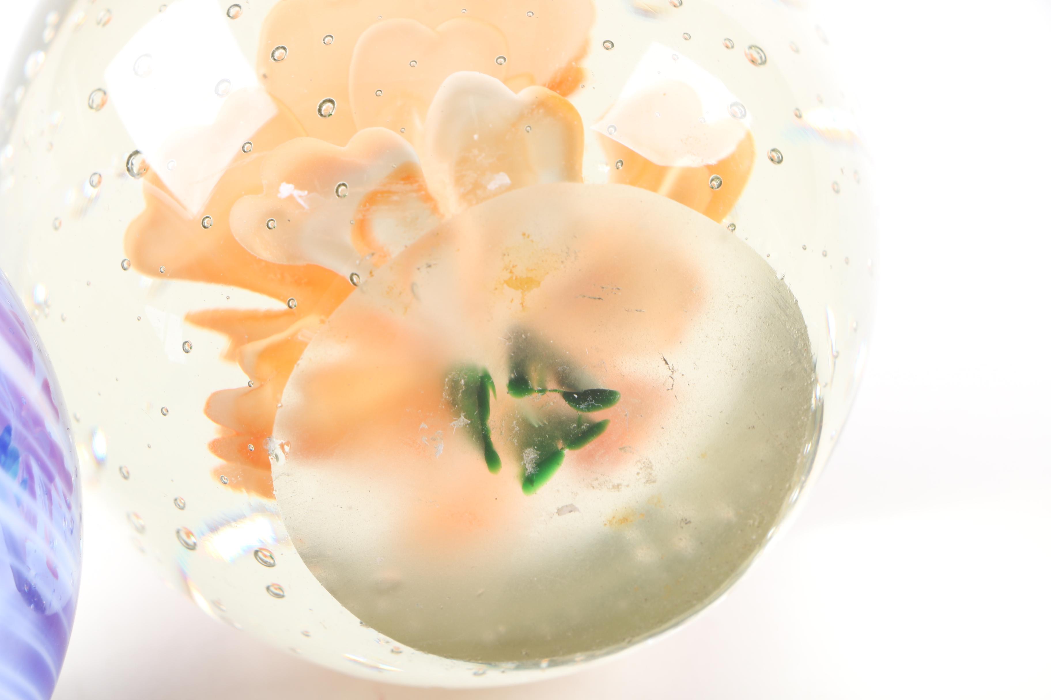 Art Glass Paperweights Featuring Joe Rice