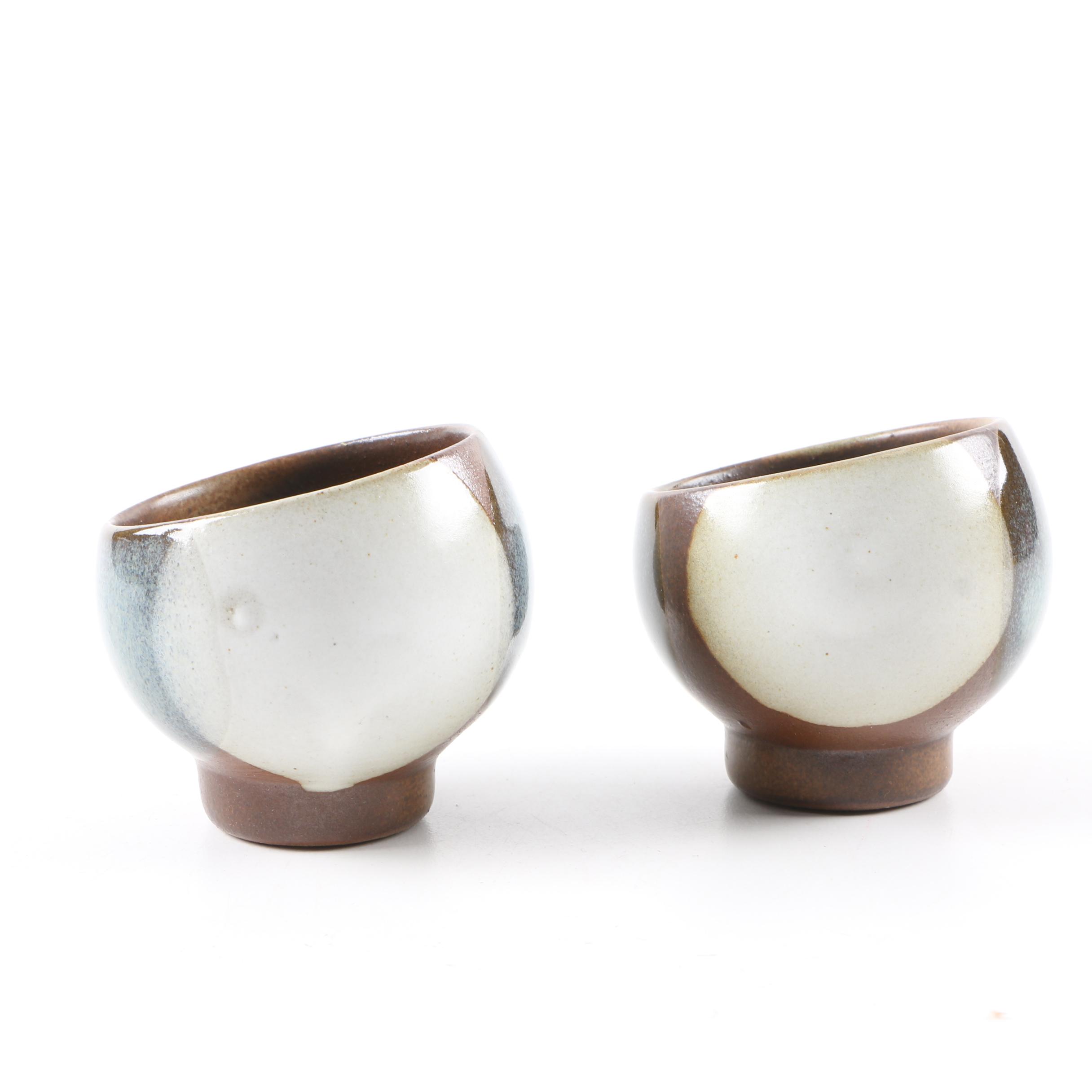 Stoneware Decanter and Cups After Robert Maxwell