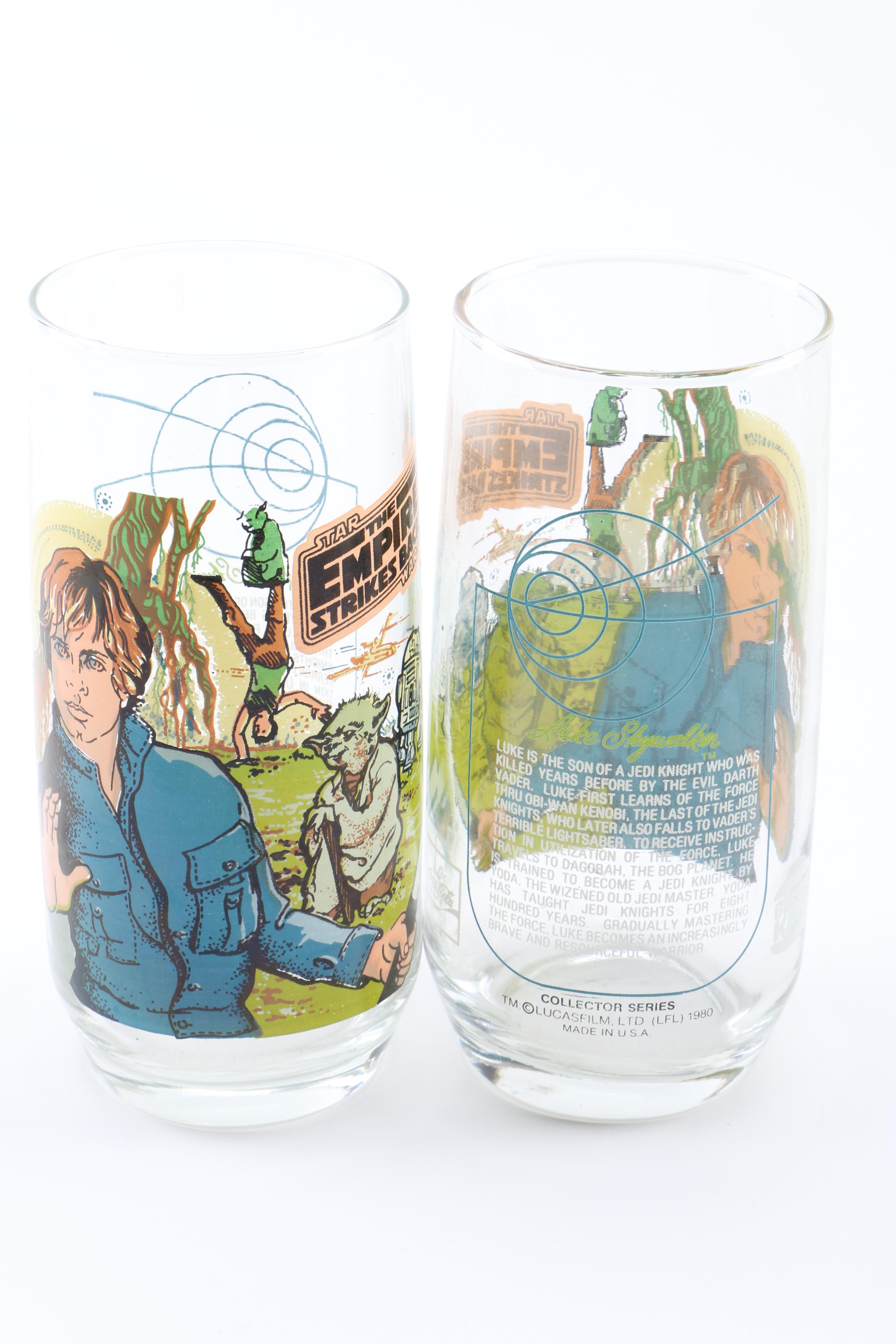 Vintage Star Wars "Empire Strikes Back" Drinking Glasses