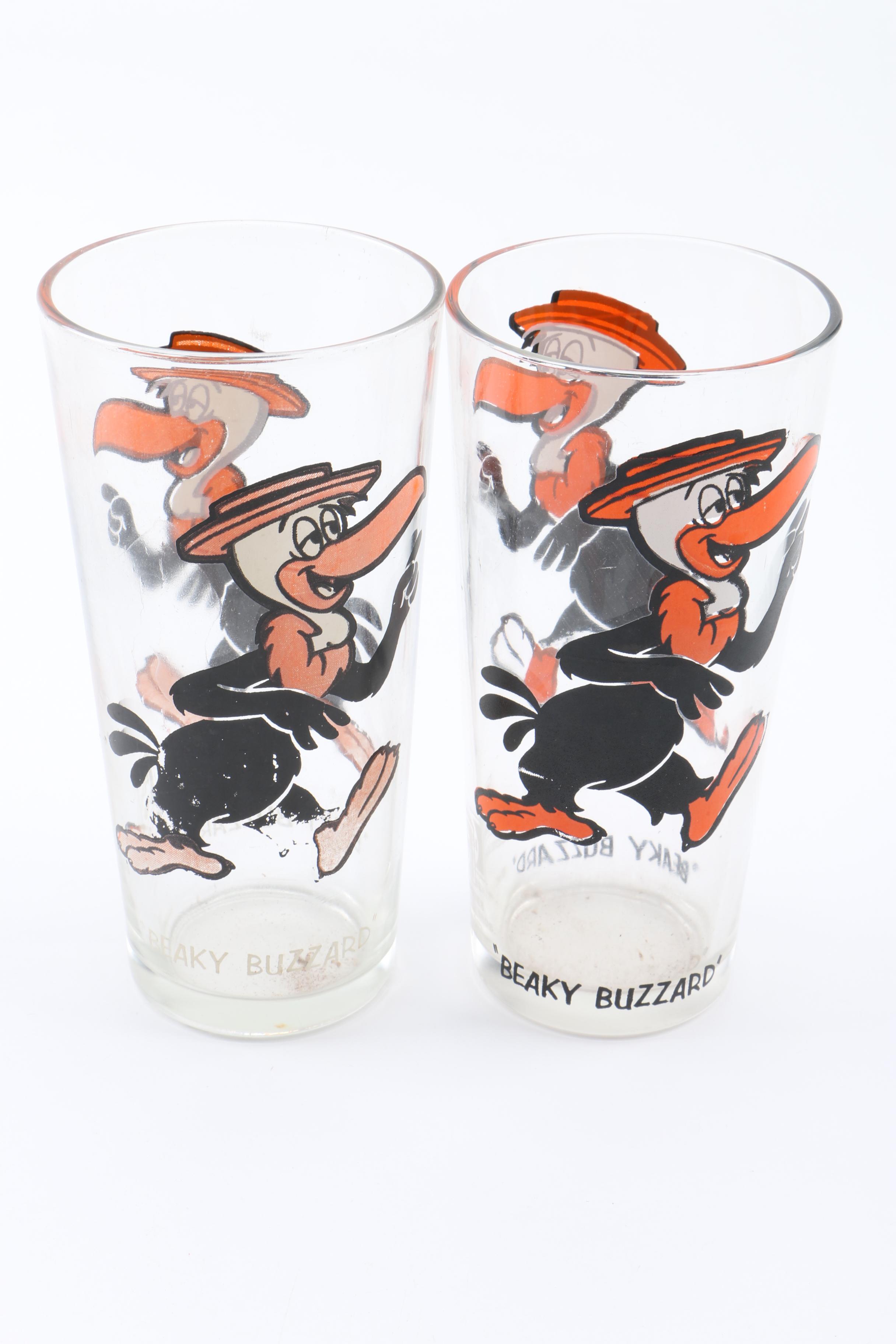 Vintage Looney Tunes Glass Tumblers