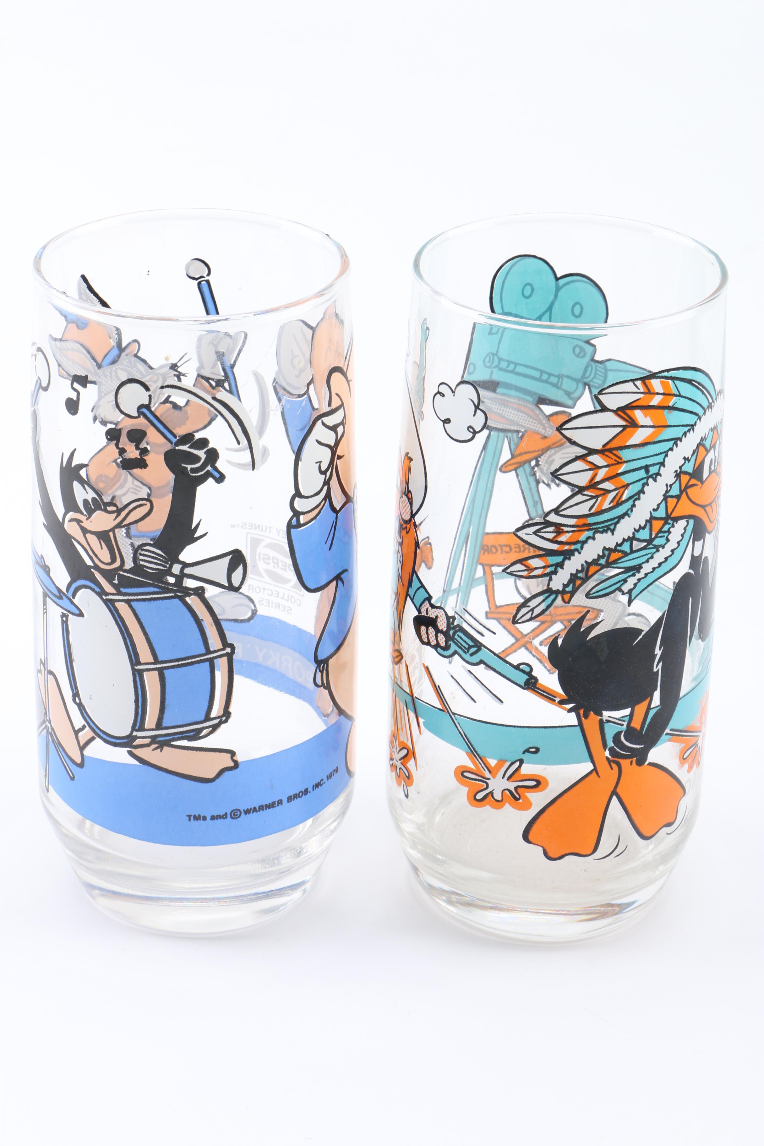 Vintage Looney Tunes Glass Tumblers