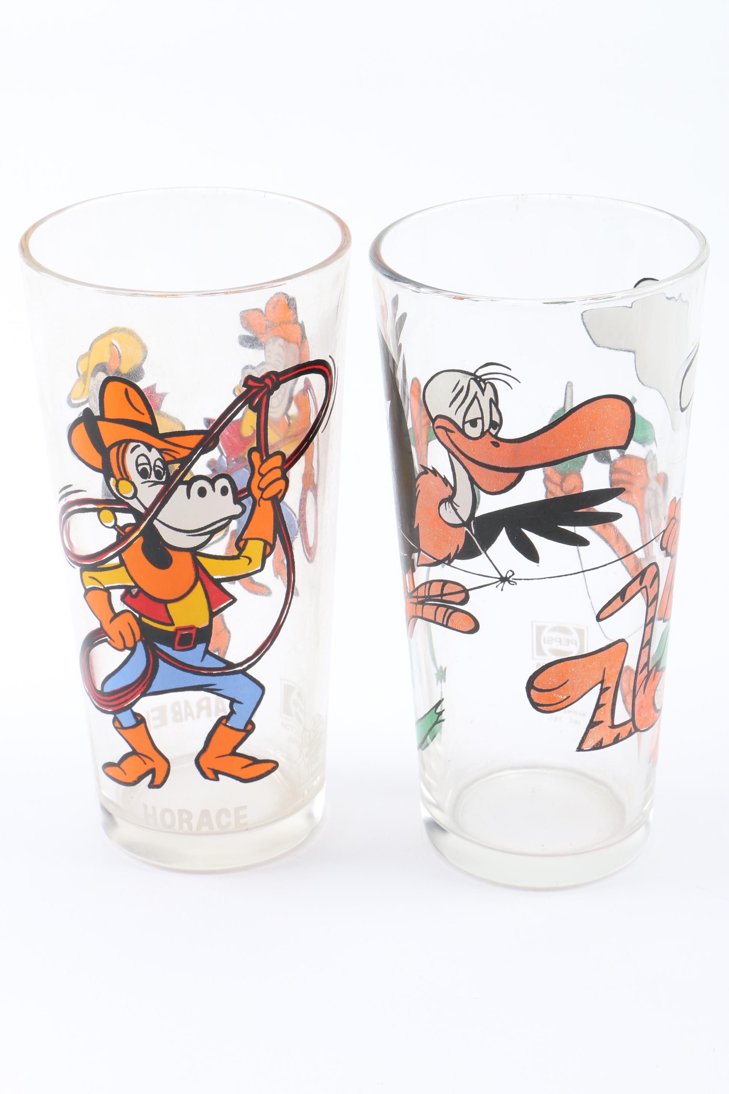 Vintage Looney Tunes Glass Tumblers