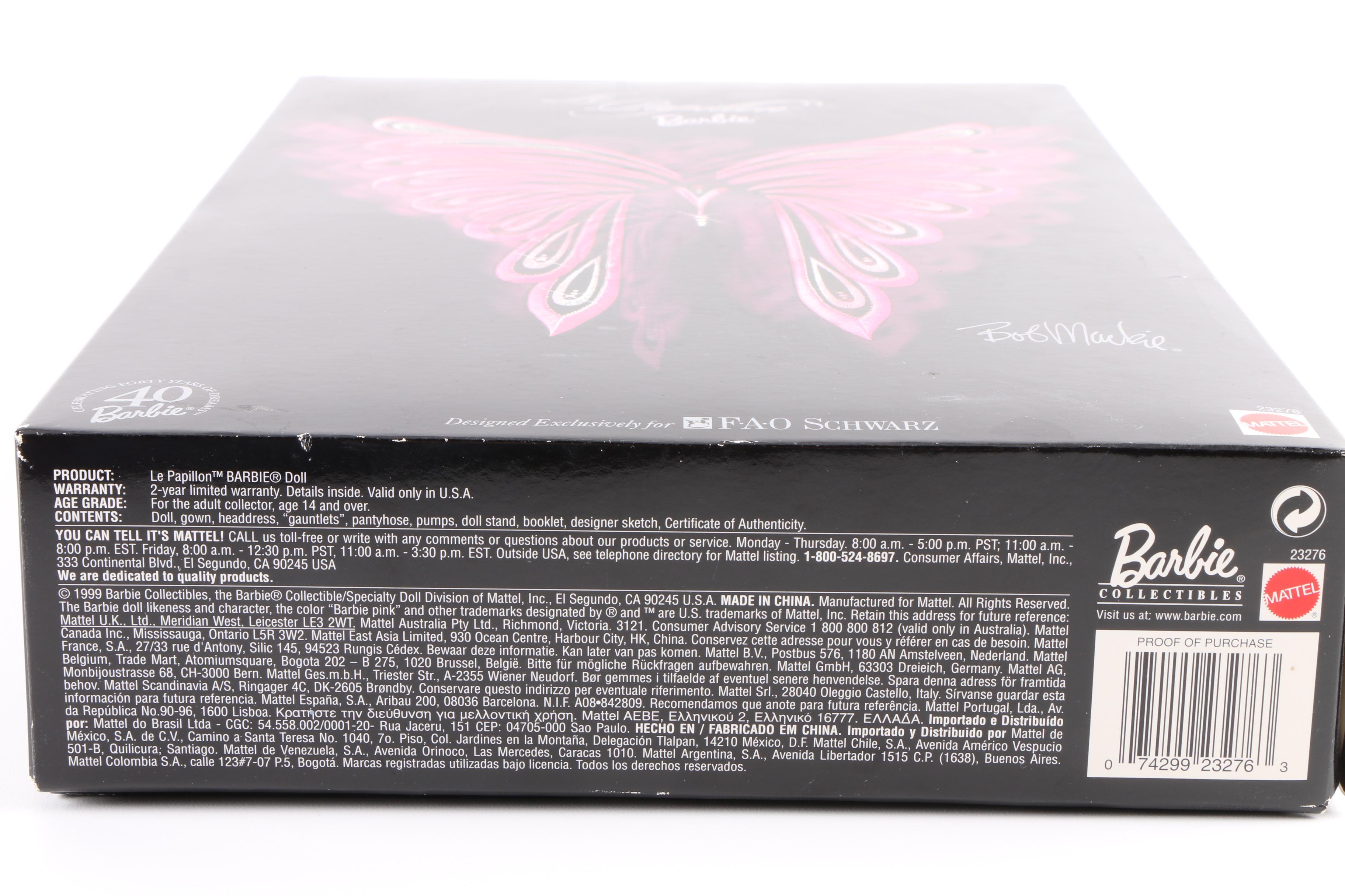 Mattel "Le Papillon" Barbie by Bob Mackie