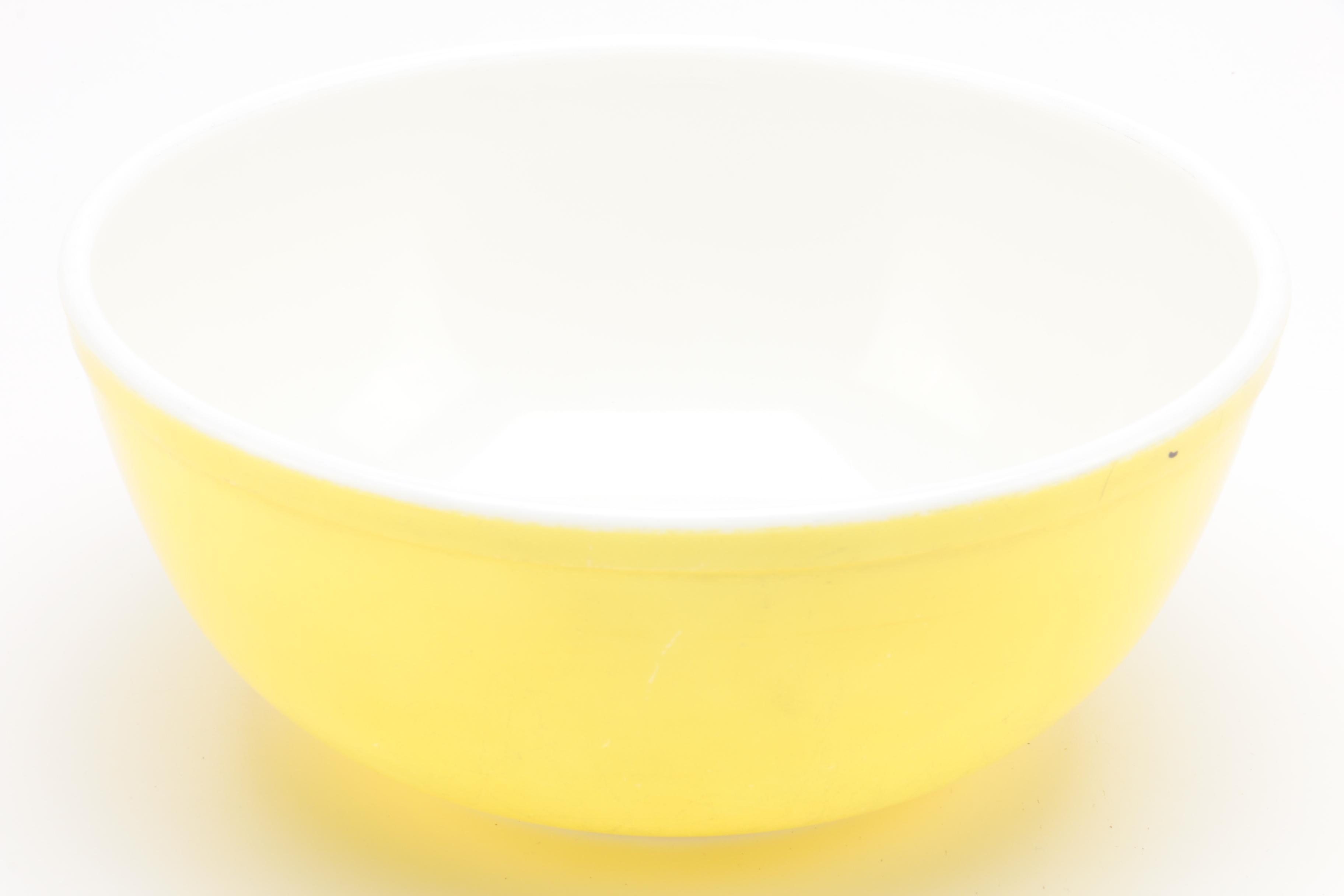 Vintage Pyrex Mixing Bowls Including "Early American" and "Friendship"