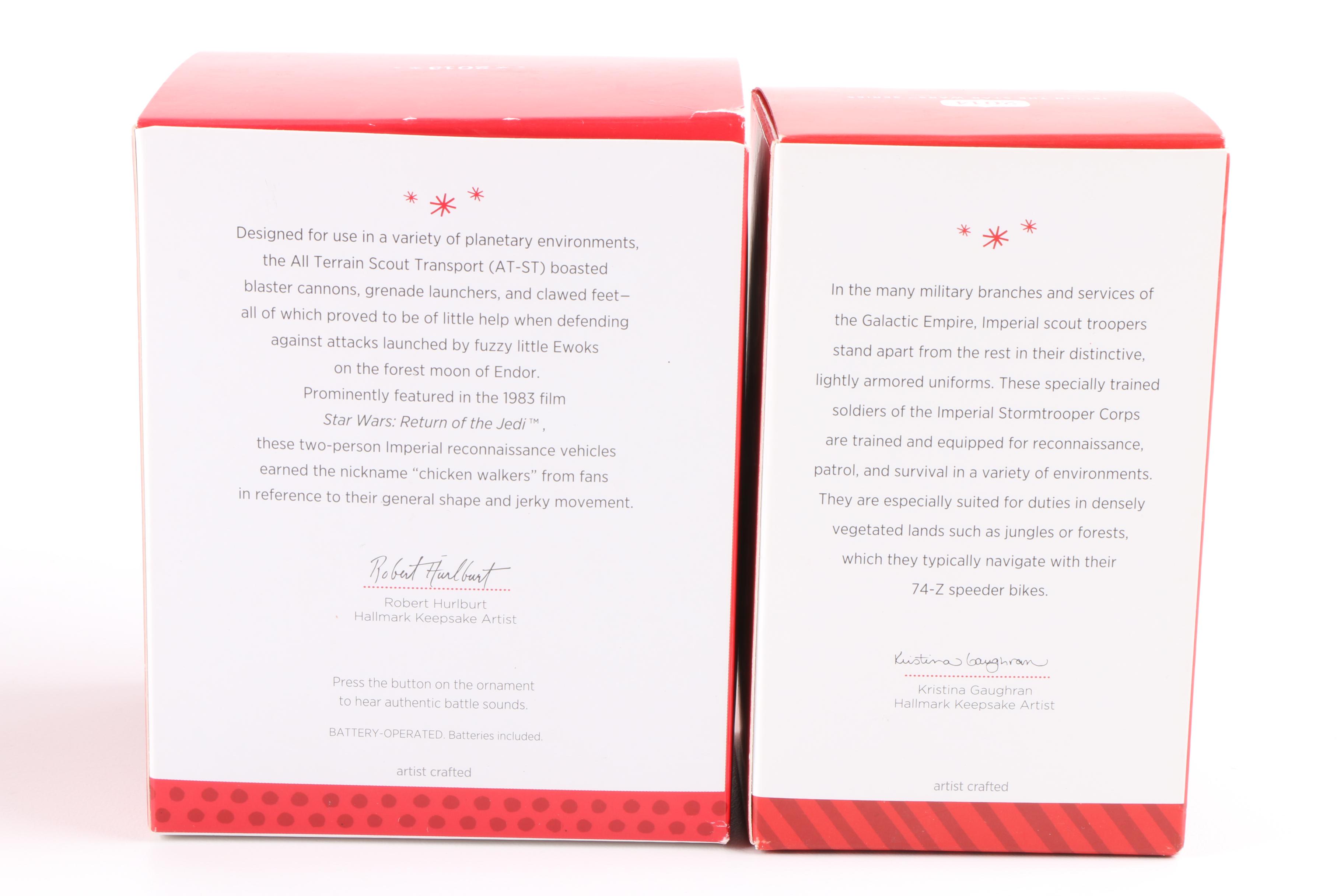 "Star Wars Return of the Jedi" Themed Ornaments